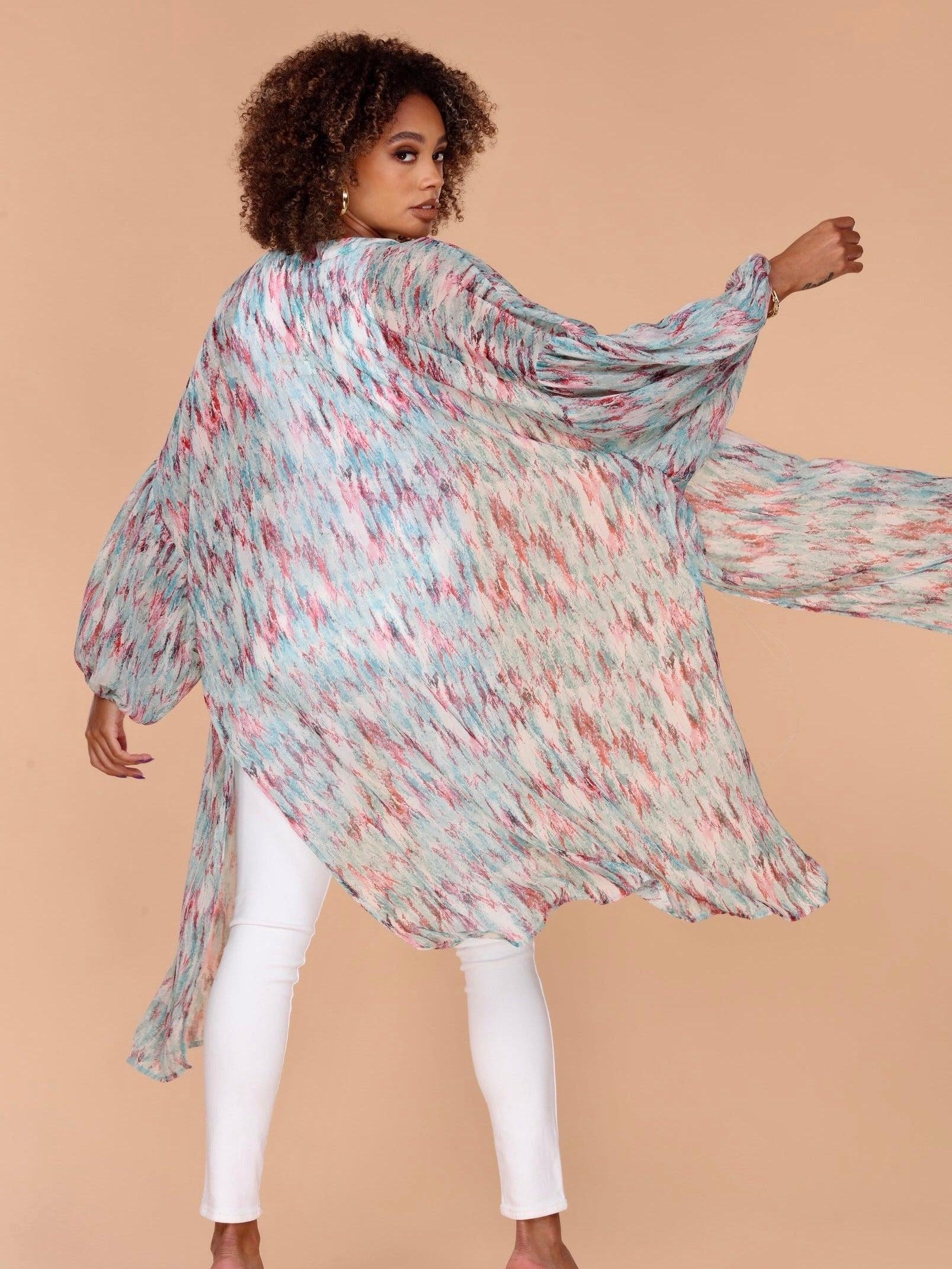 Myranda Chiffon Midi Kimono-FINAL SALE