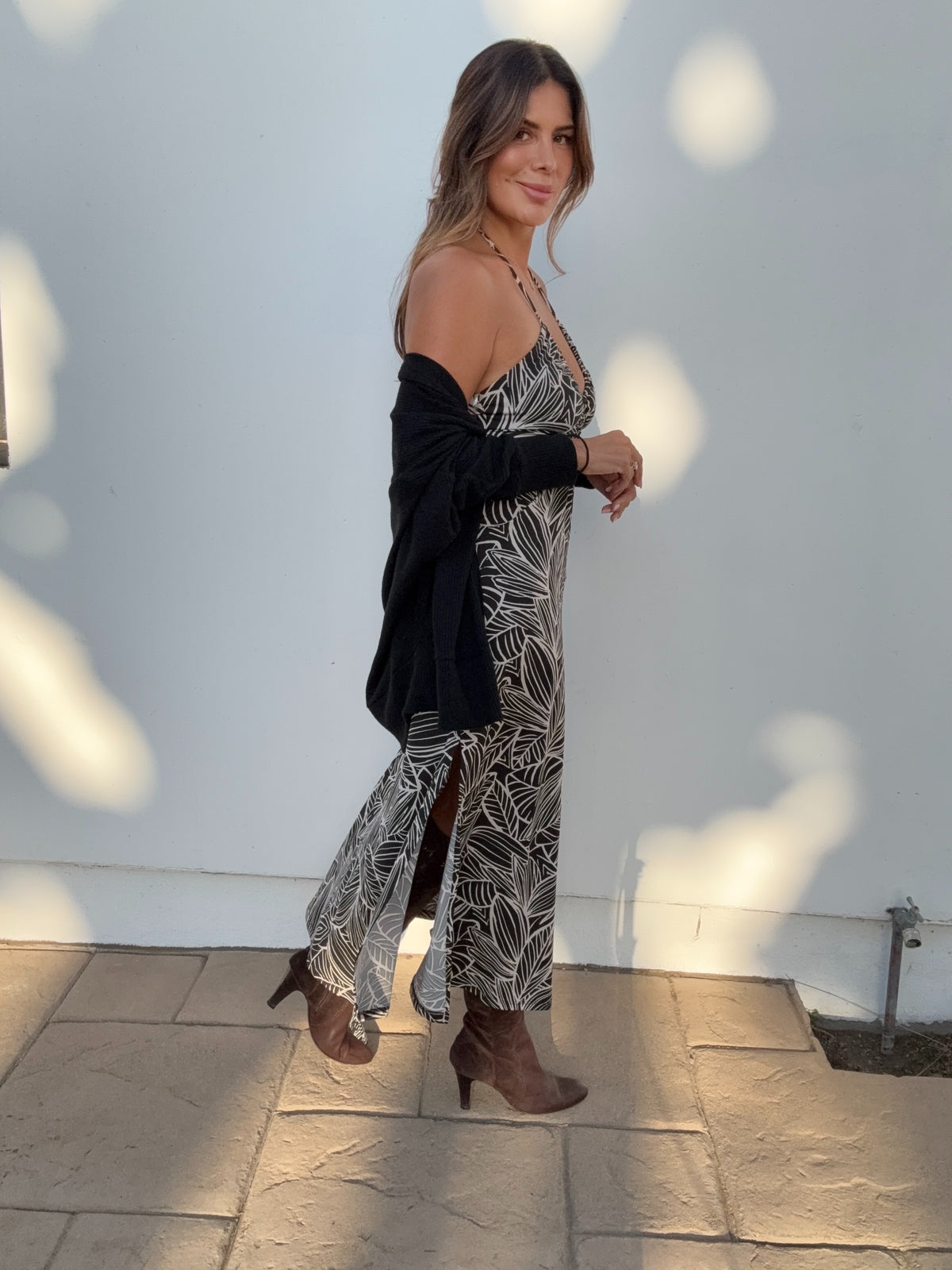 Petal Stretch Keyhole Maxi Dress- BEST SELLER