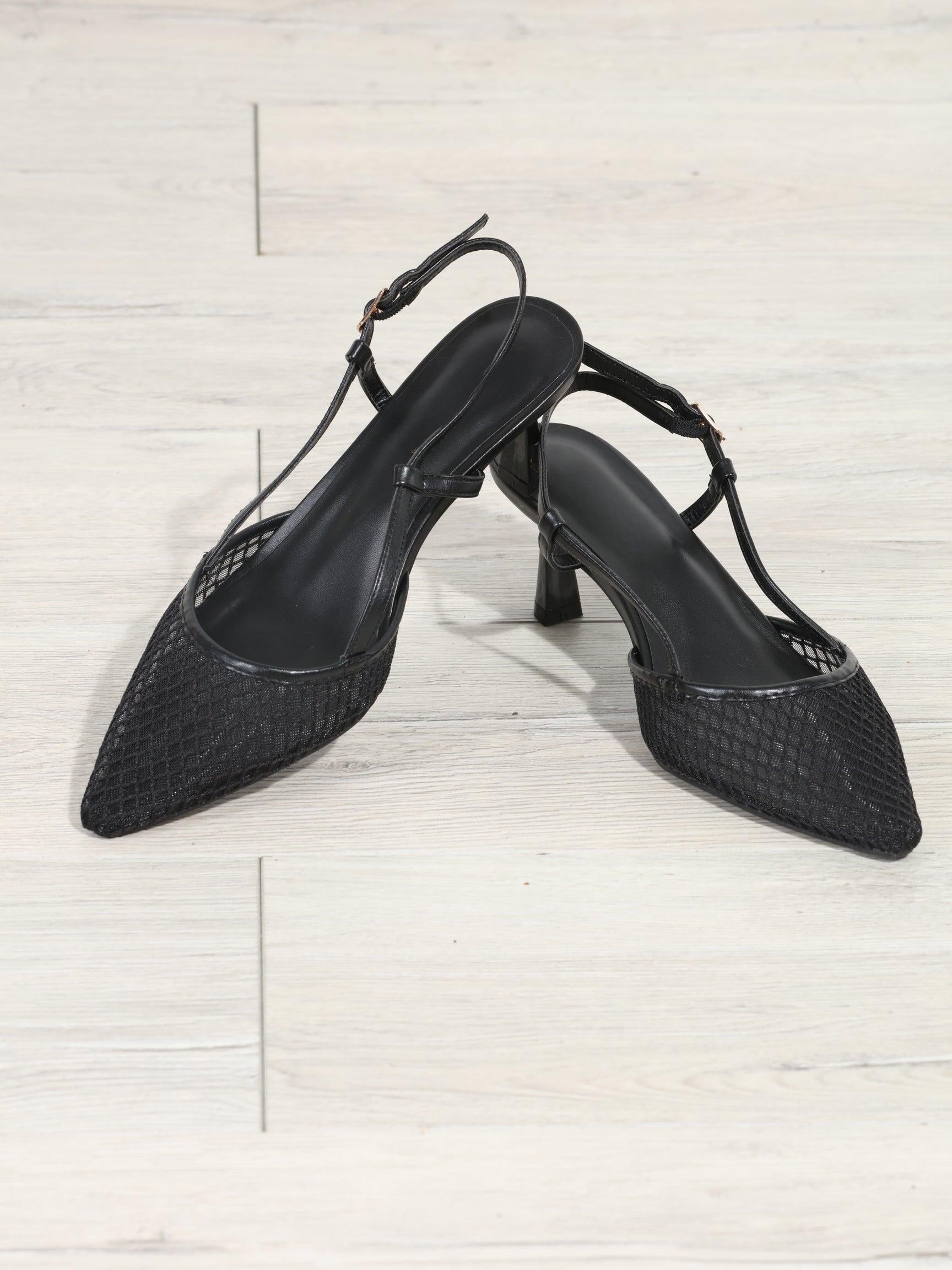 Skarlet Mesh Kitten Heel