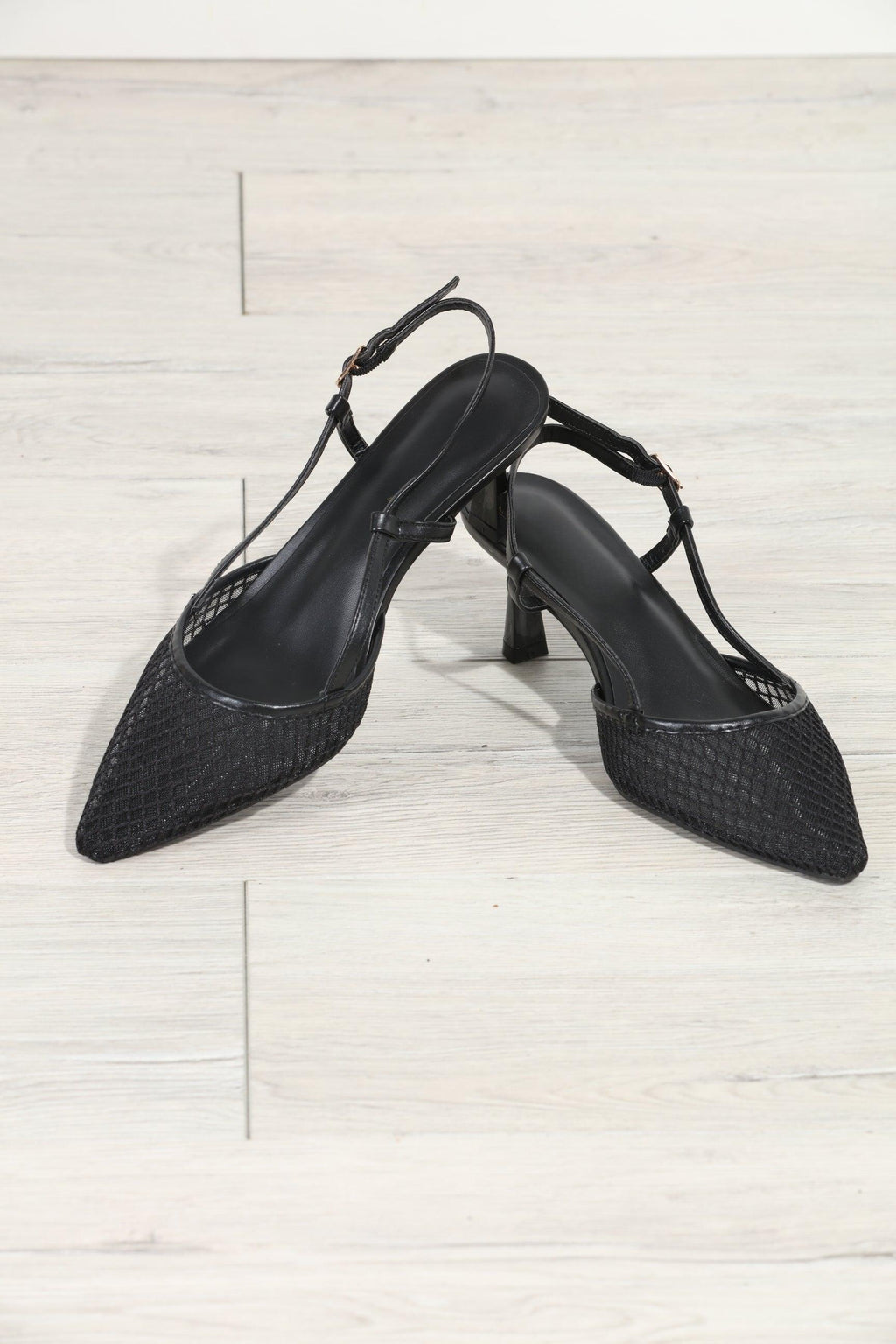 Skarlet Mesh Kitten Heel-FINAL SALE