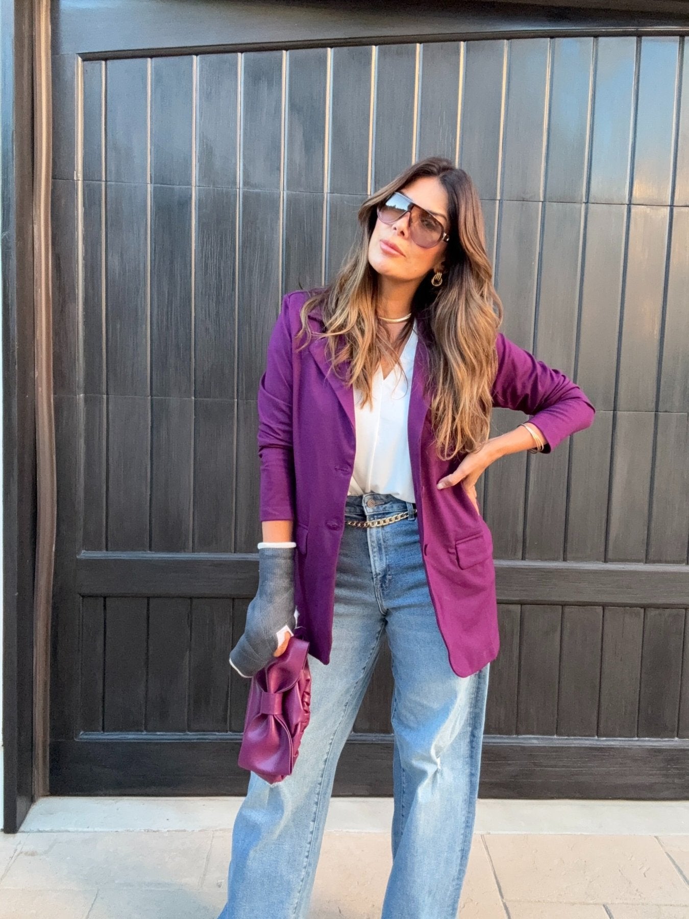 Plum Boyfriend Ponti Blazer -BEST SELLER