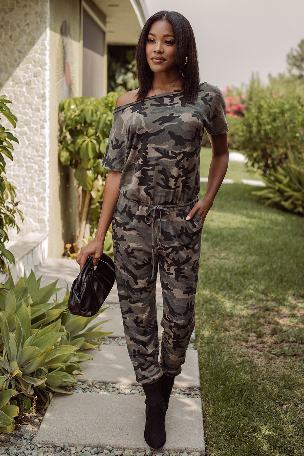 Swanson Camo French Terry Jumpsuit - FINAL SALE
