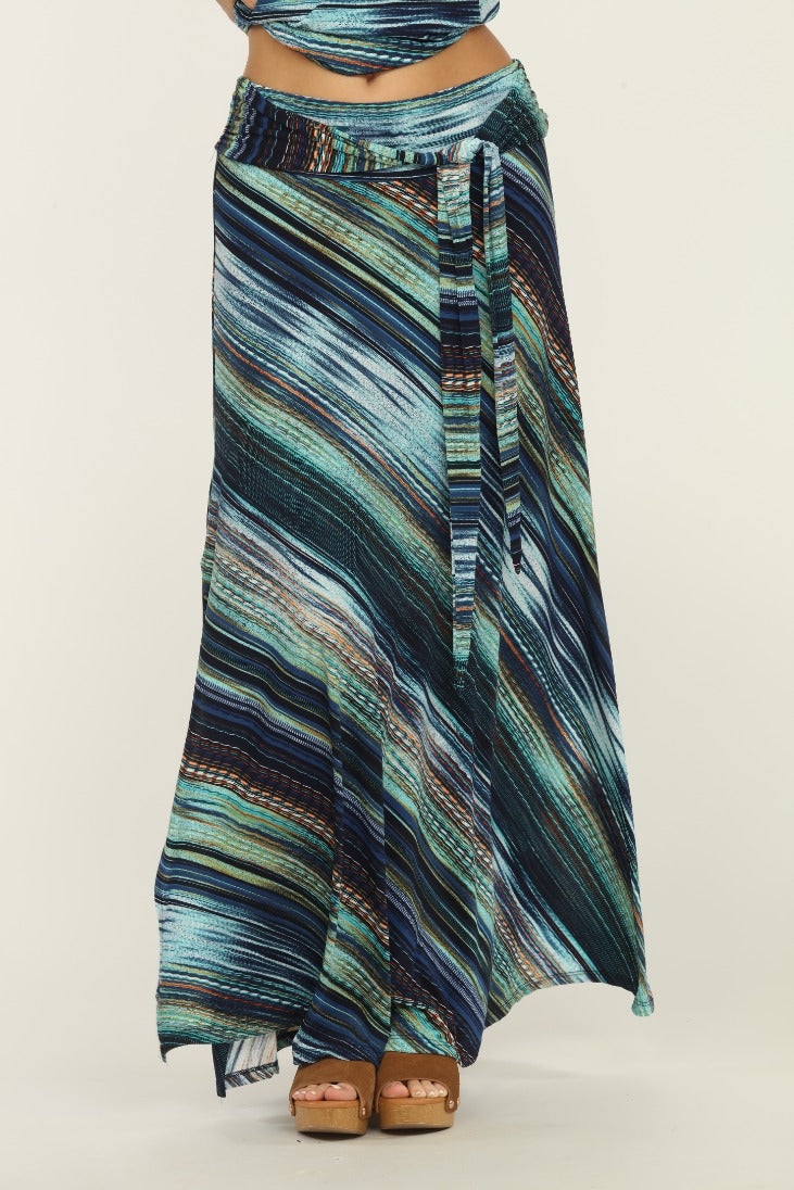 Solana Tie Front Maxi Skirt-BEST SELLER