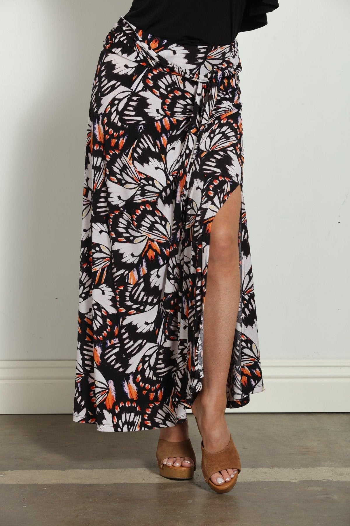 Tessa Tie Front Maxi Skirt-BEST SELLER
