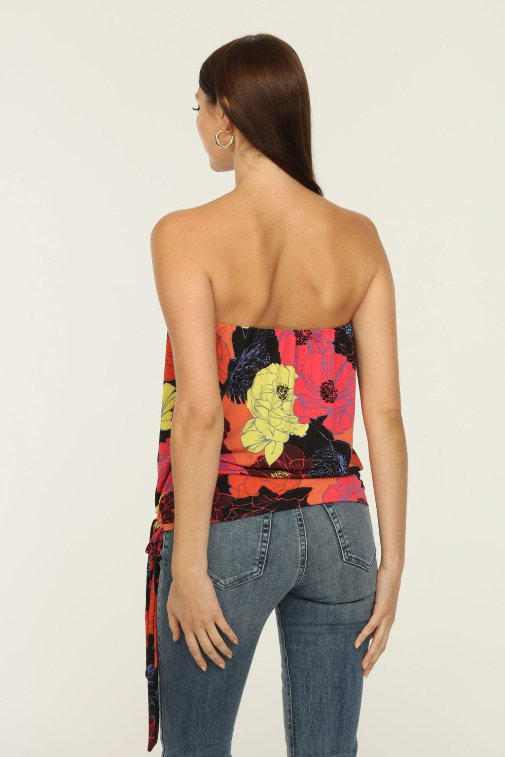 Cheri Stretch Tube Top with Tie-FINAL SALE