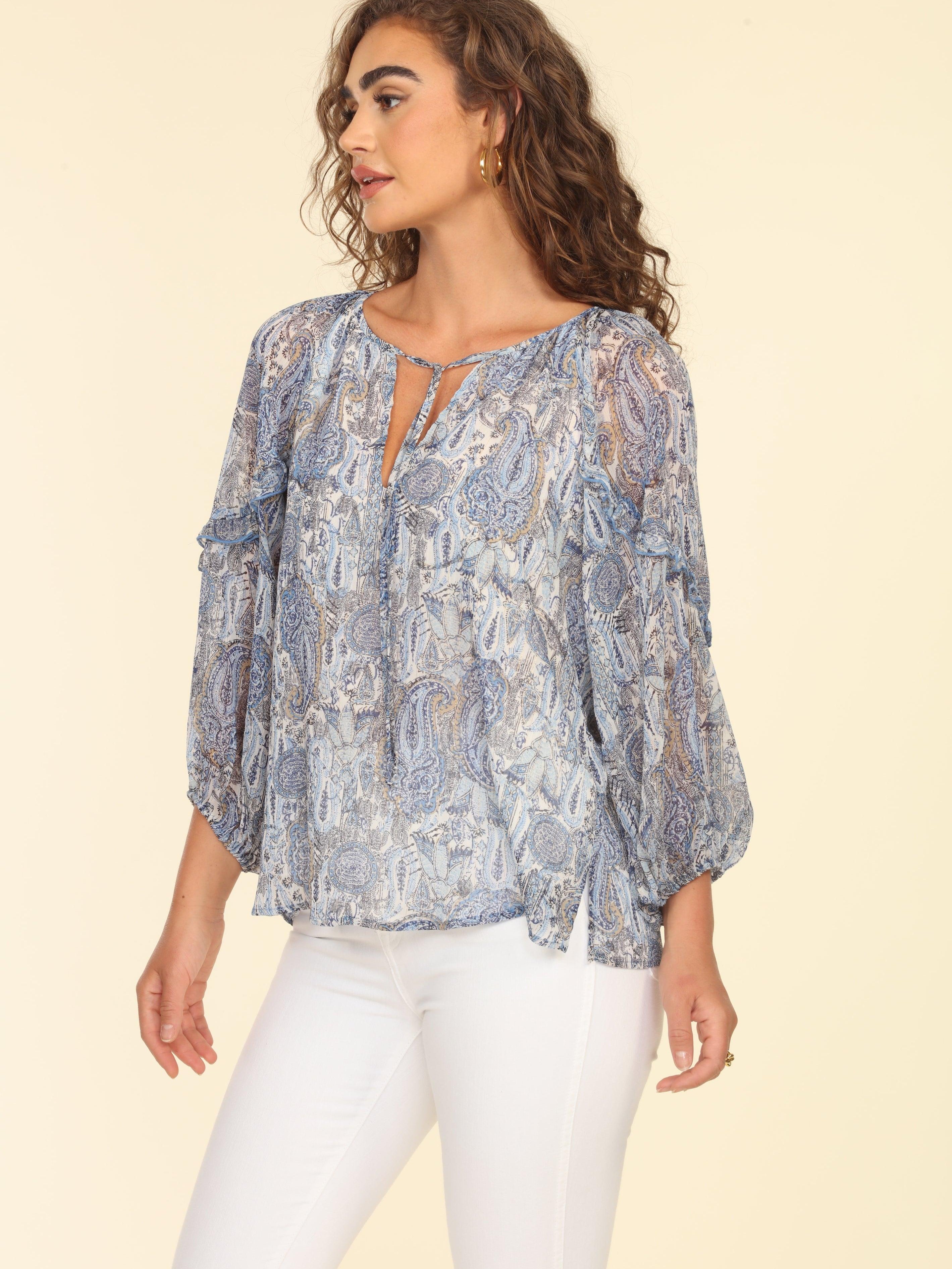 Kriss Ruffle Chiffon Blouse-FINAL SALE