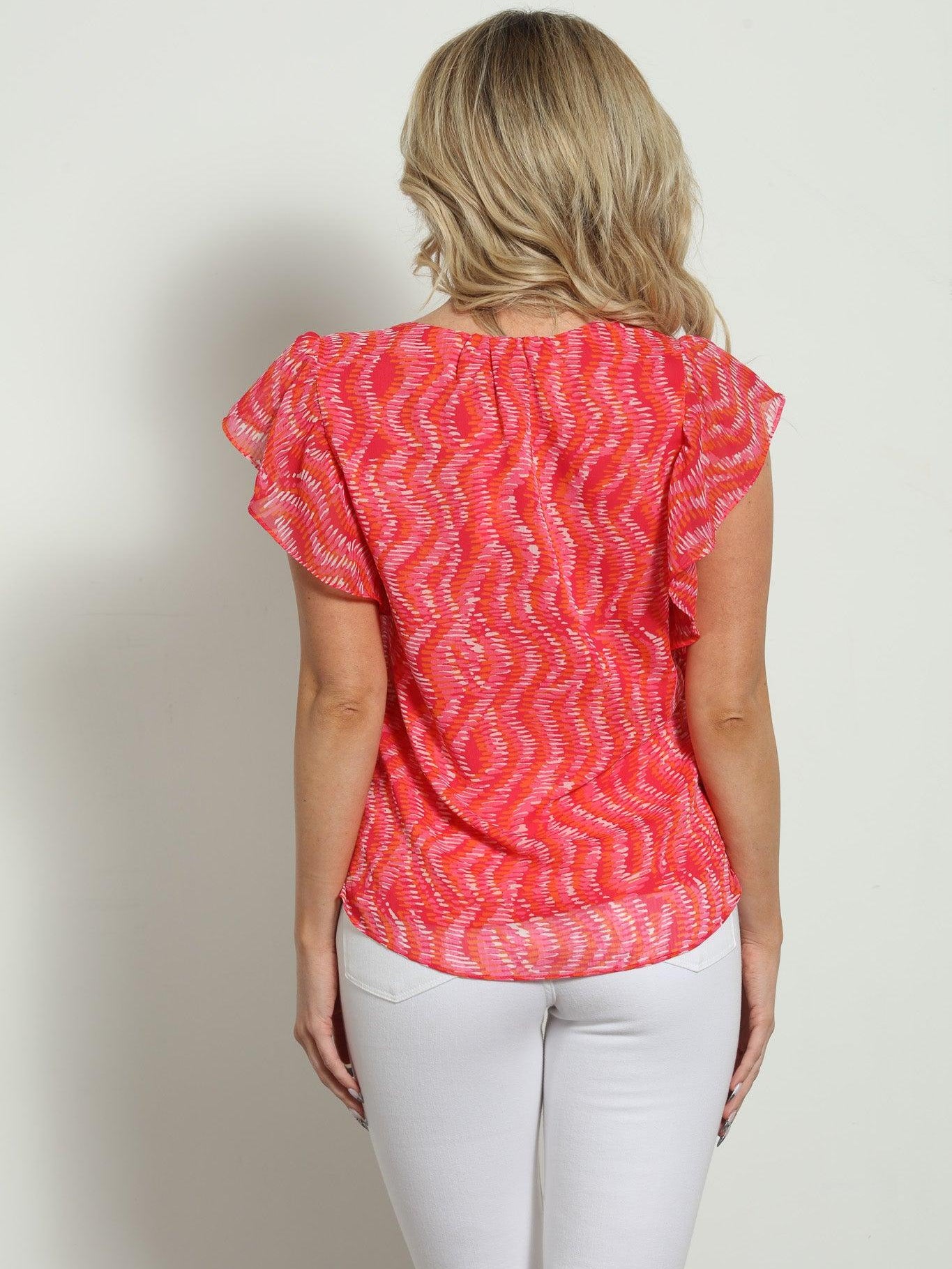 Inca Lace-Up Ruffle Blouse-FINAL SALE