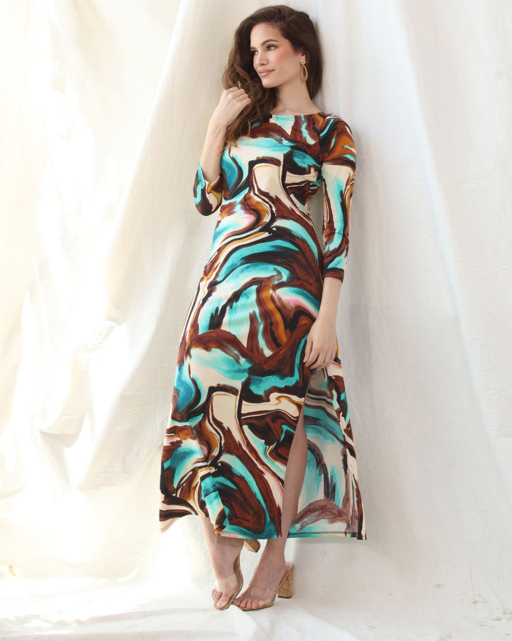 Kazia Low Back Midi Dress