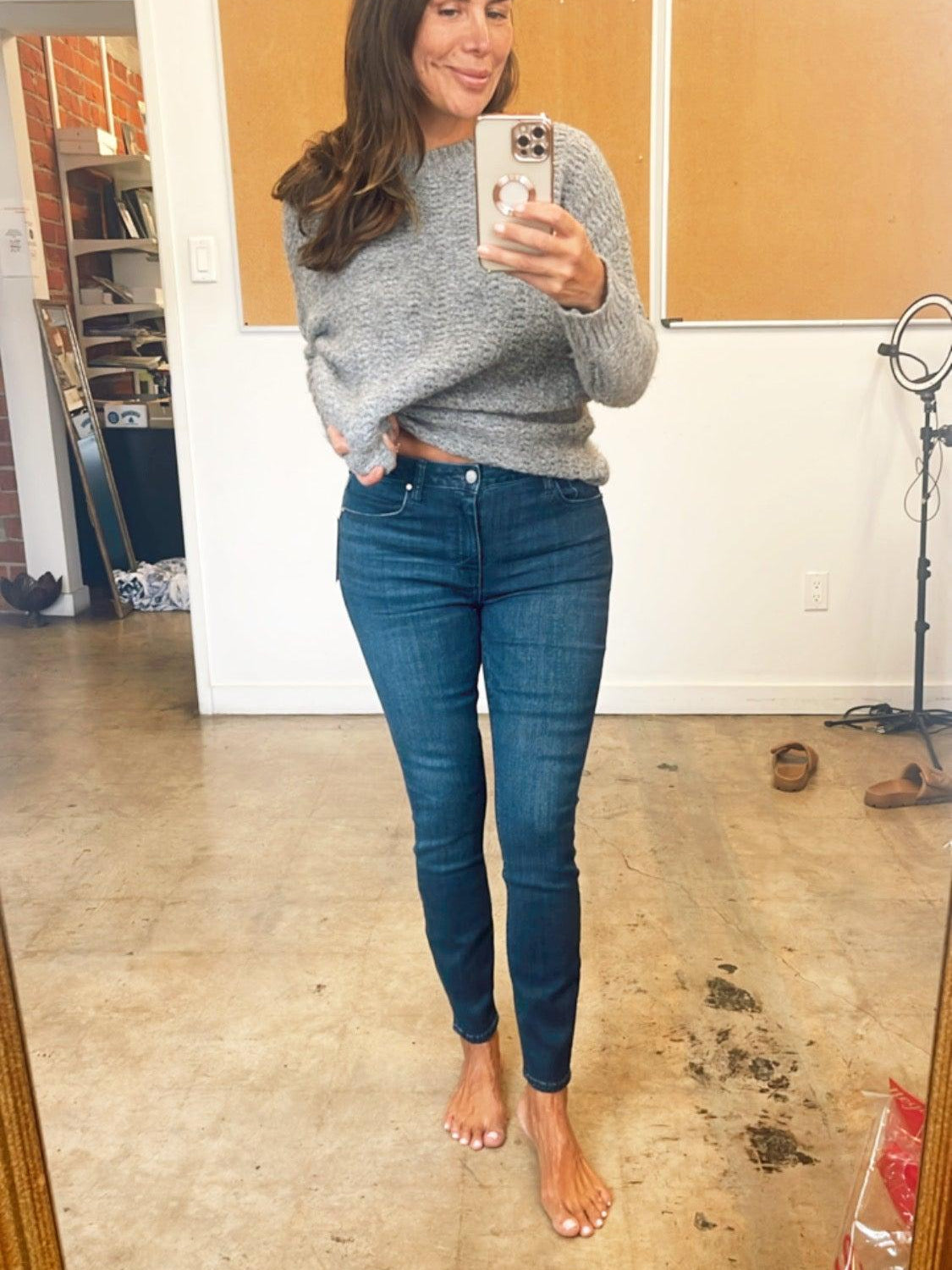 Unpublished Kora Mid Rise Skinny Jean-Dark Wash- FINAL SALE