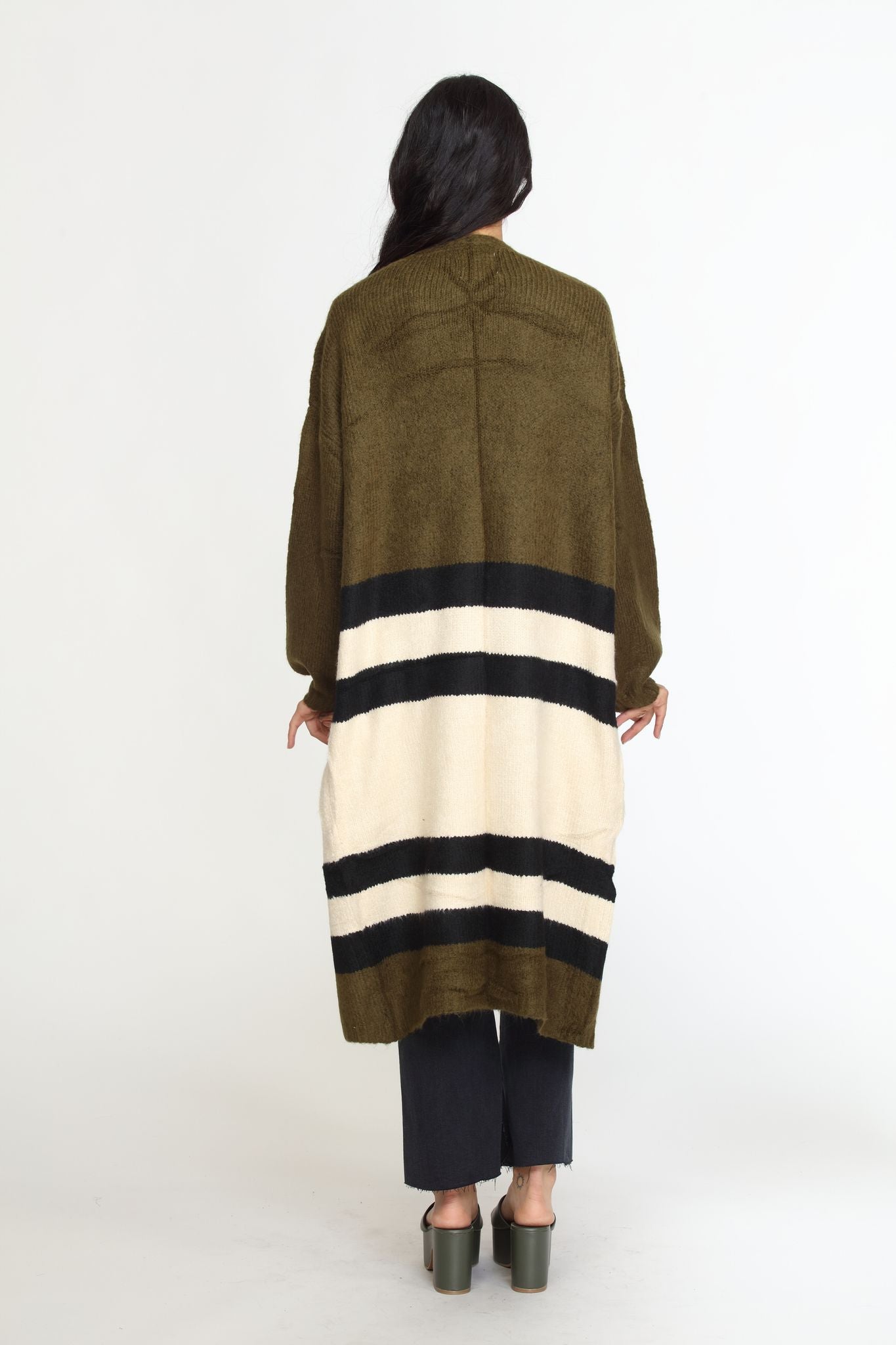 Olive and Tan Cozy Cardi-FINAL SALE