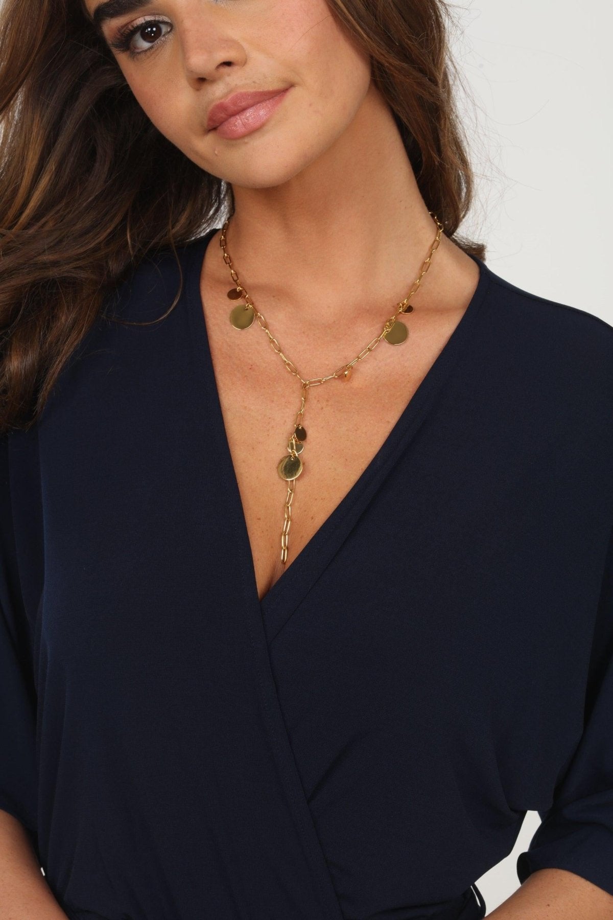 Zara Dot Necklace - 18k Gold Plated
