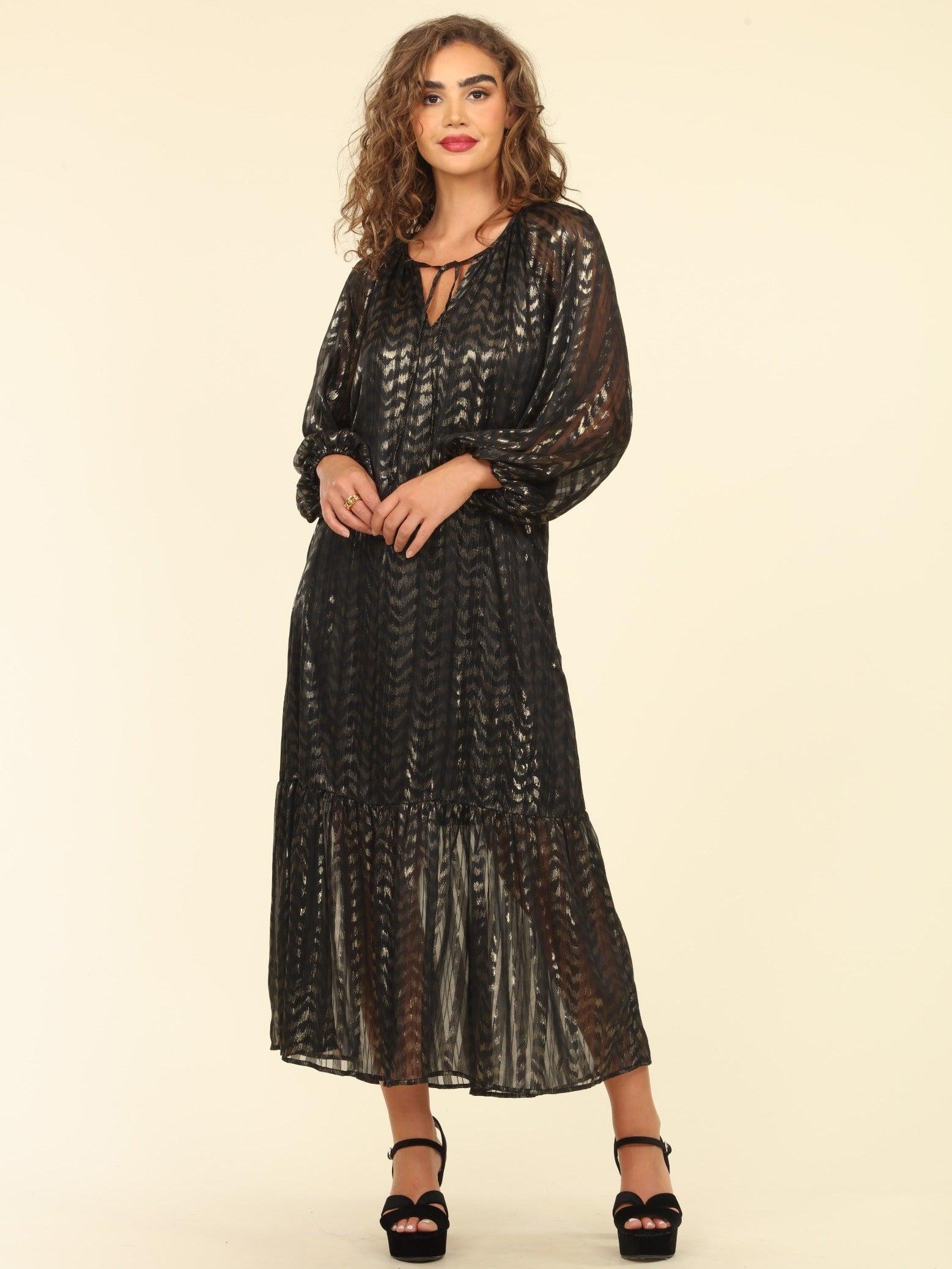 Manda Raglan Chiffon Maxi Dress-FINAL SALE