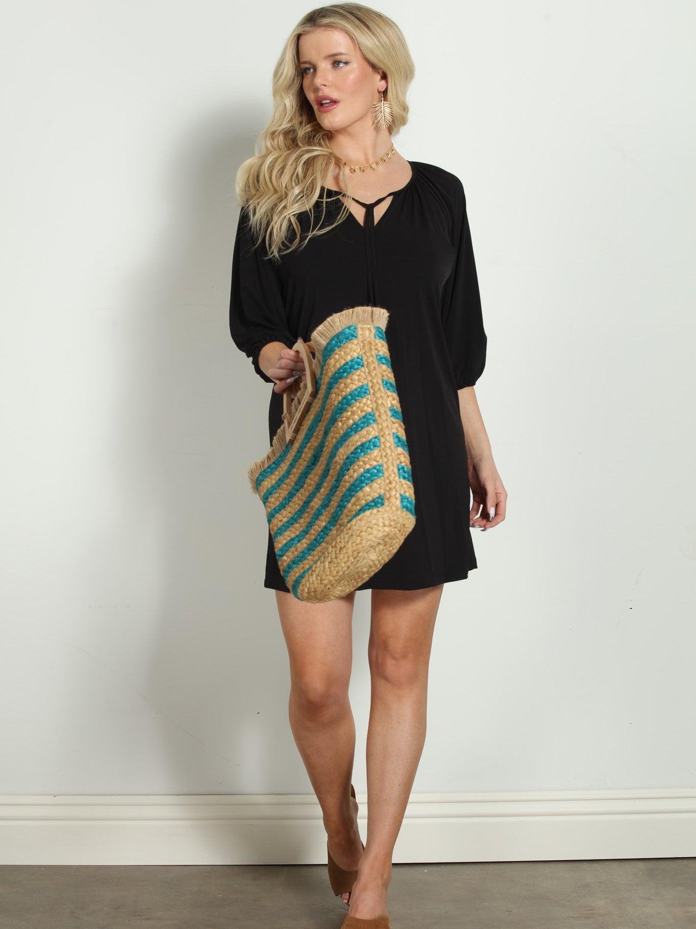 Black ITY Shift Dress