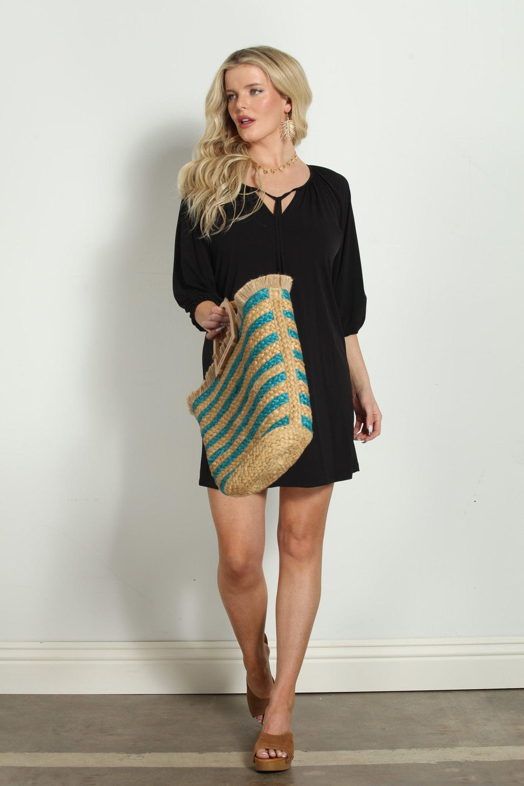 Black ITY Shift Dress