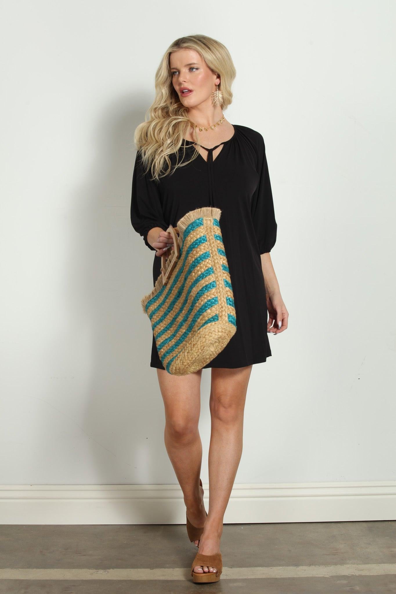 Black ITY Shift Dress