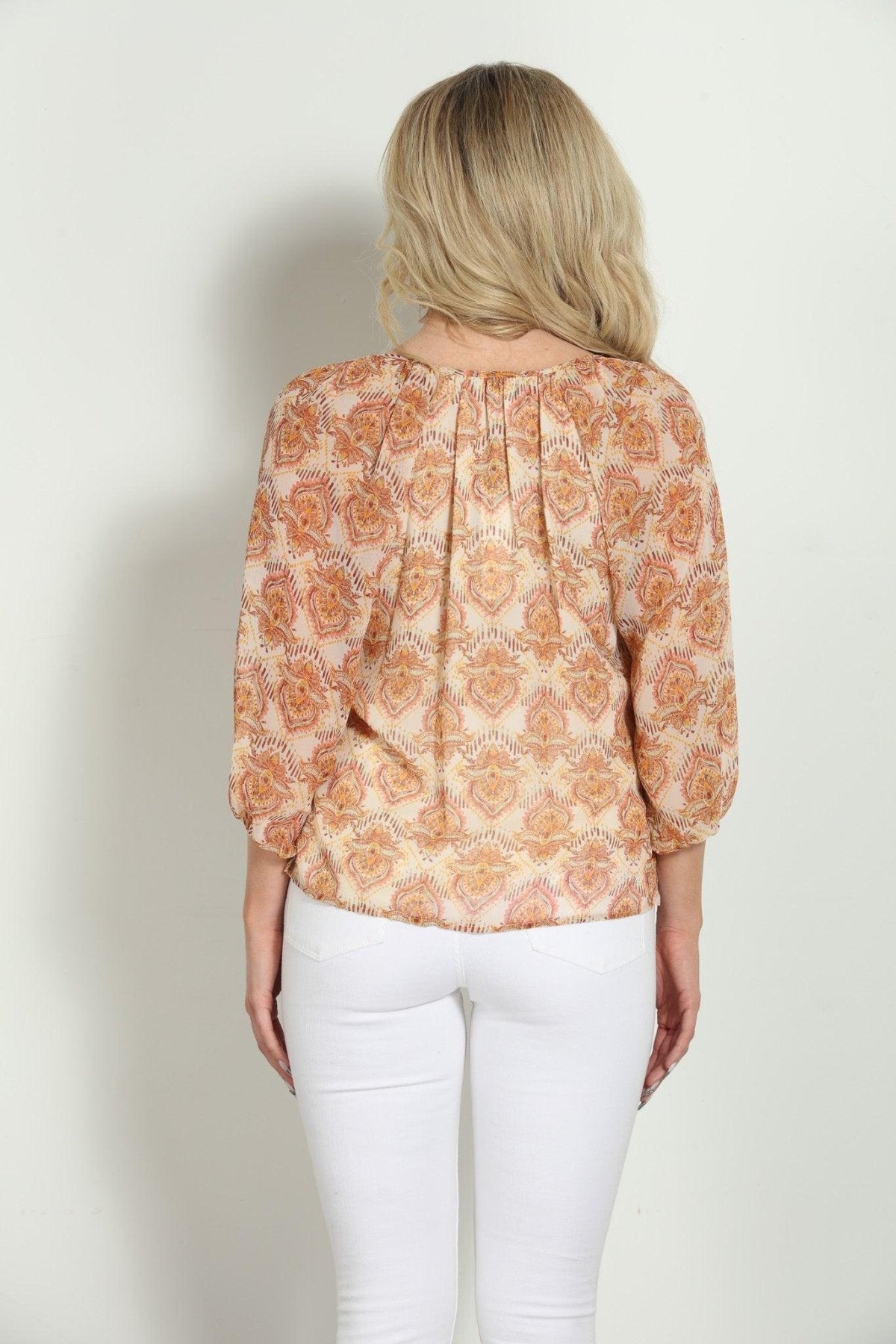 Saria Balloon Sleeve Blouse- FINAL SALE