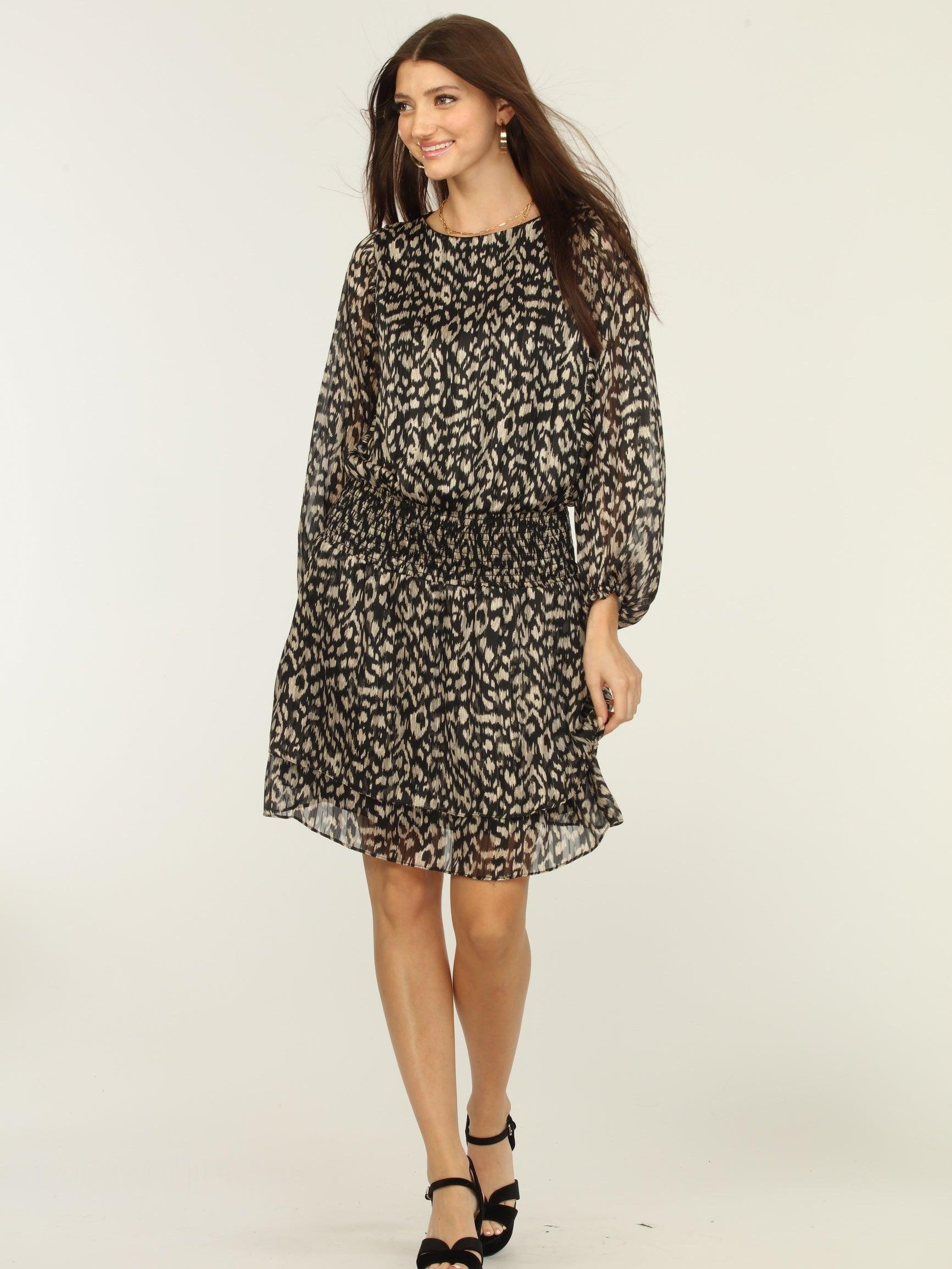 Deryn Chiffon Smocked Dress-FINAL SALE