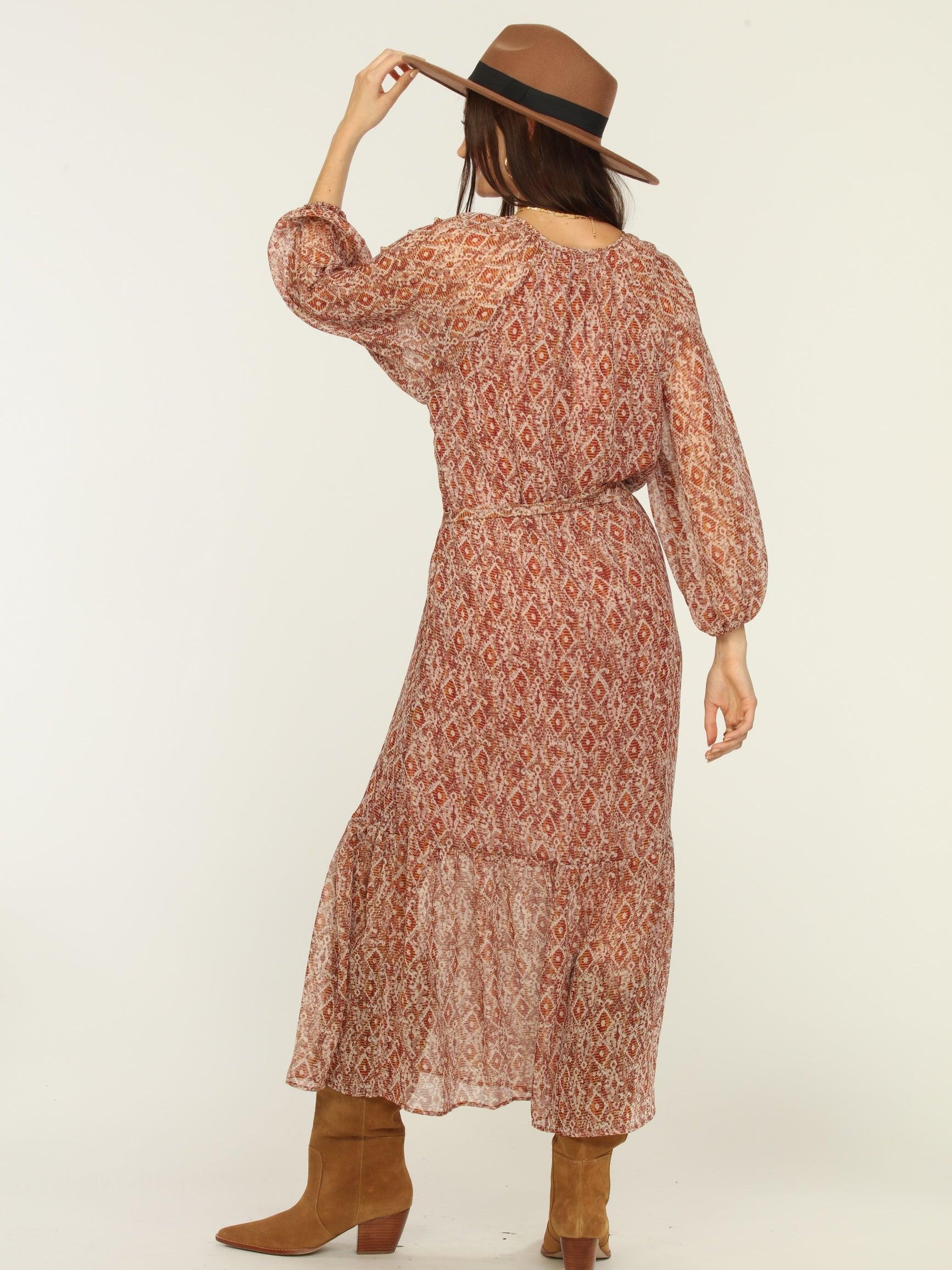 Keegan Raglan Chiffon Maxi Dress-FINAL SALE