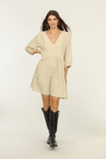 Tan Airflow Tunic Dress-FINAL SALE