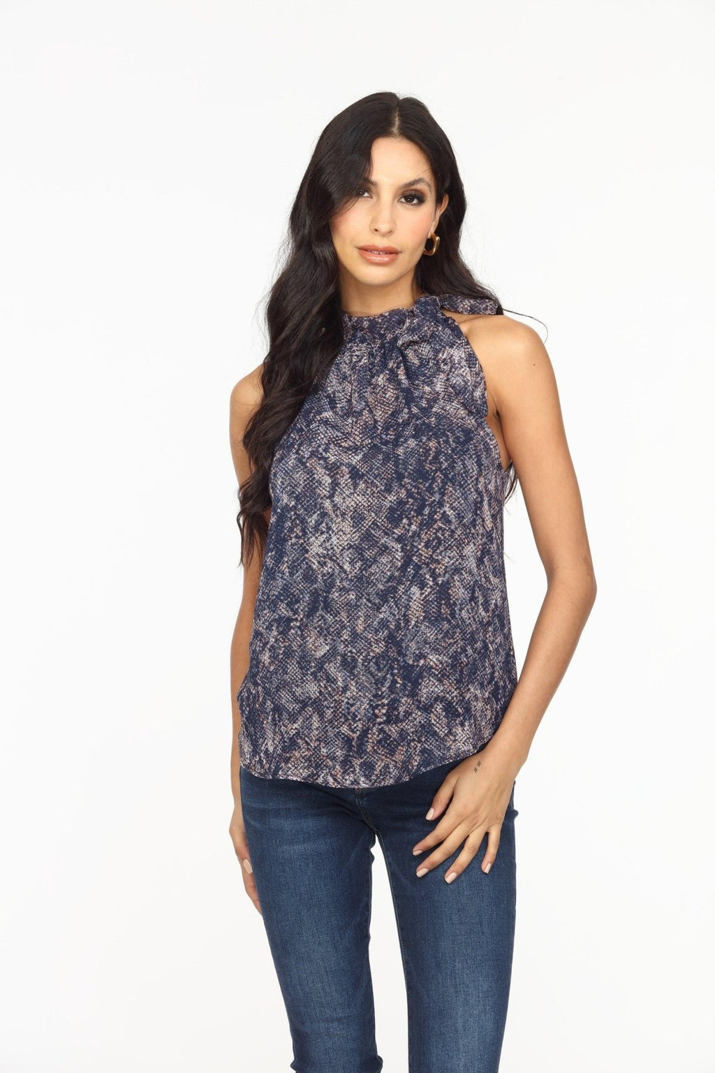 Huxley Side Tie Halter Top-FINAL SALE