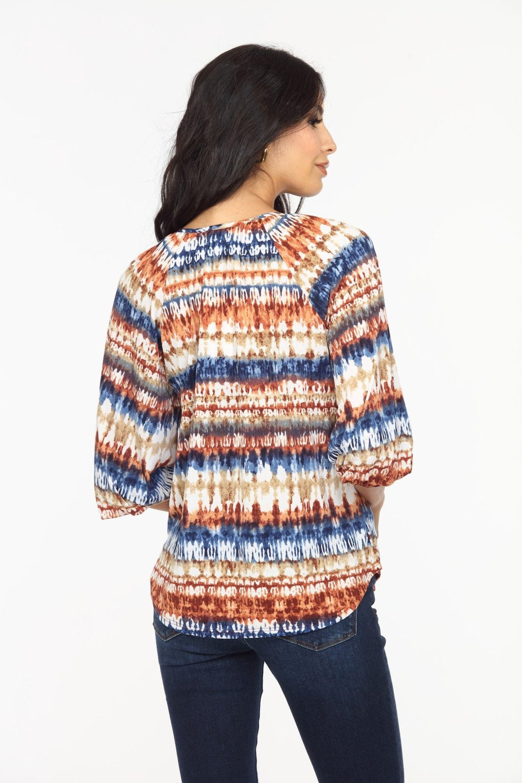 Effie Stretch Split Neck Top-FINAL SALE