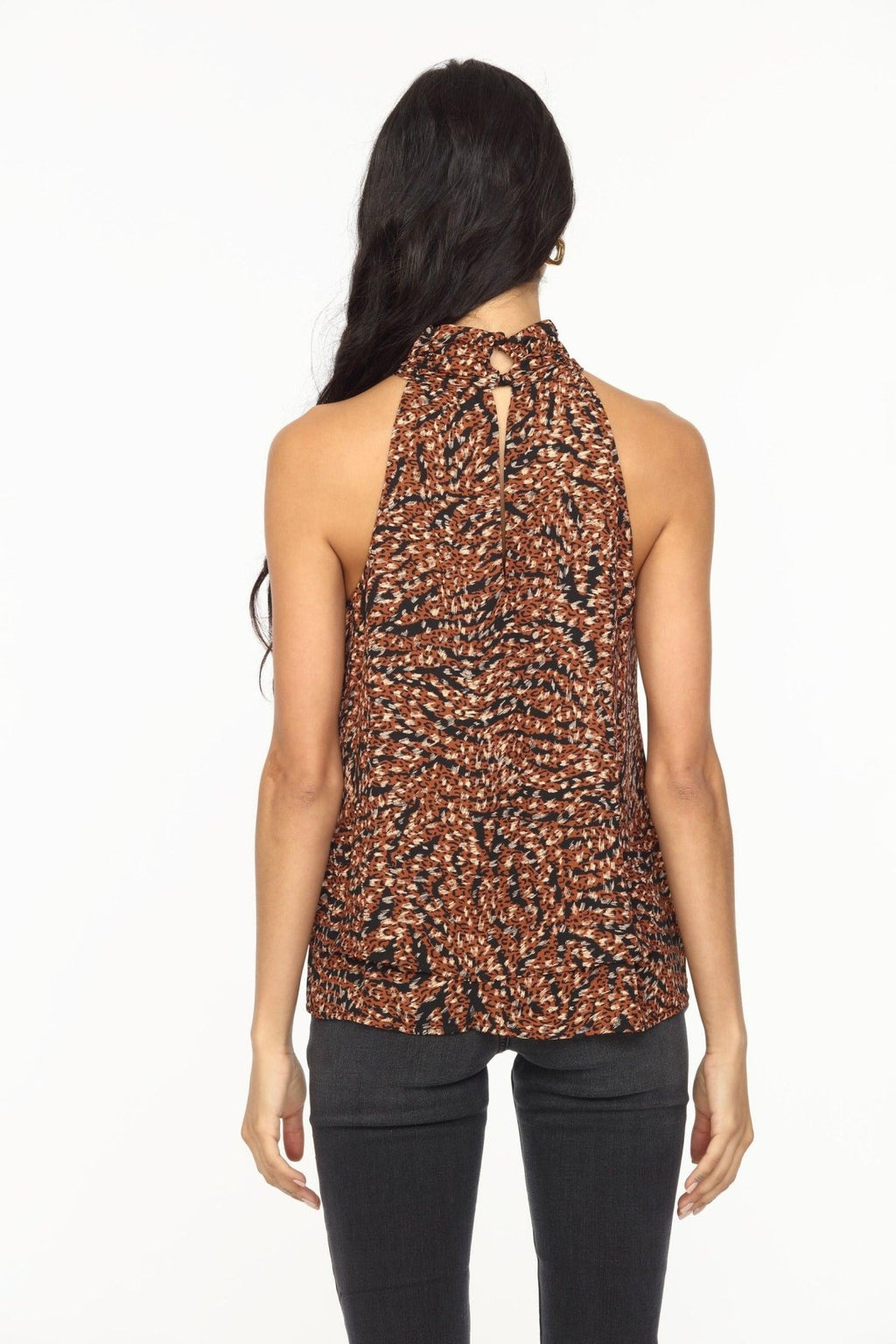 Arequipa Layered Chiffon Halter Top-FINAL SALE