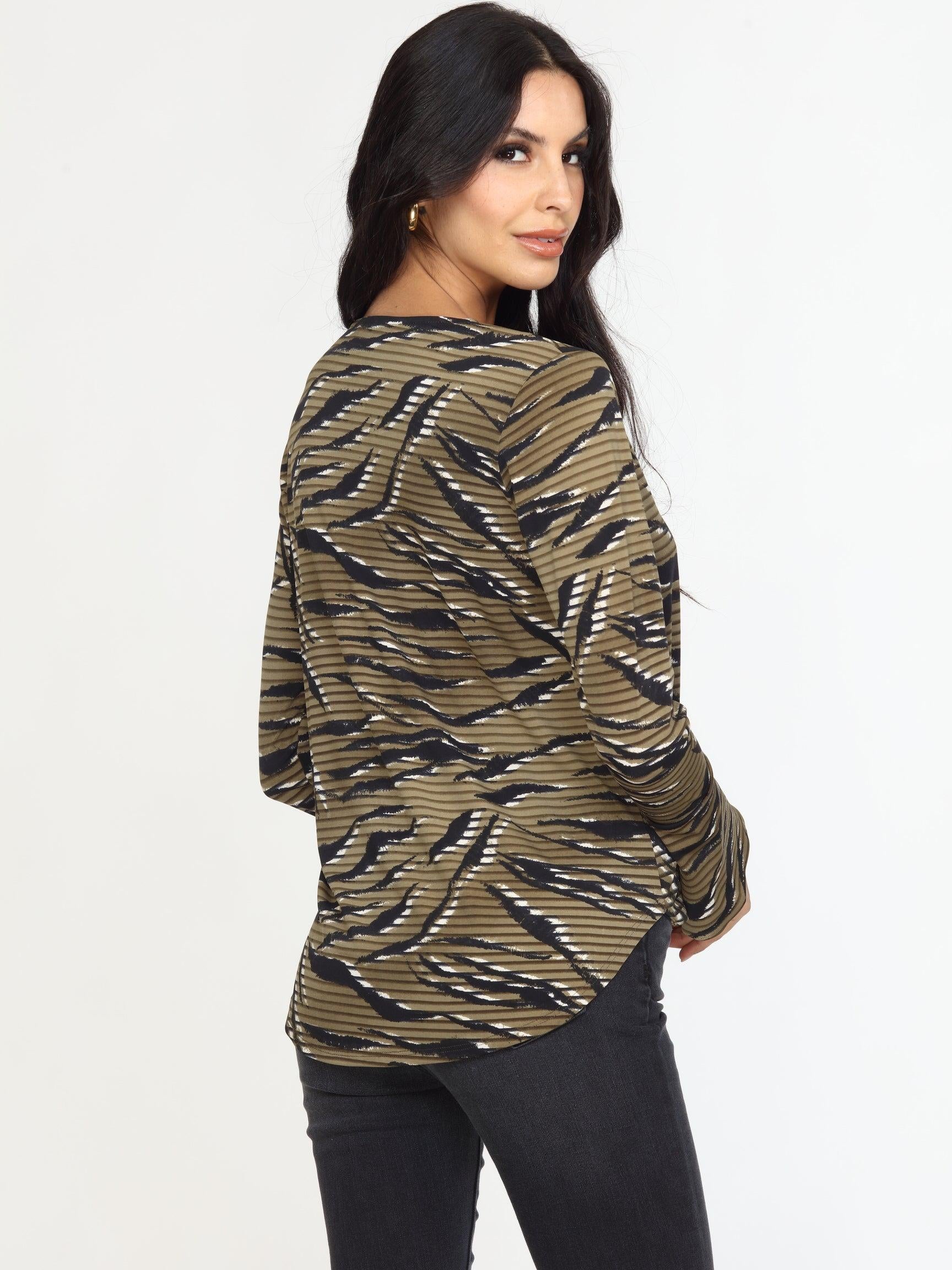 Alejandra Surplice Bell Sleeve Top -FINAL SALE