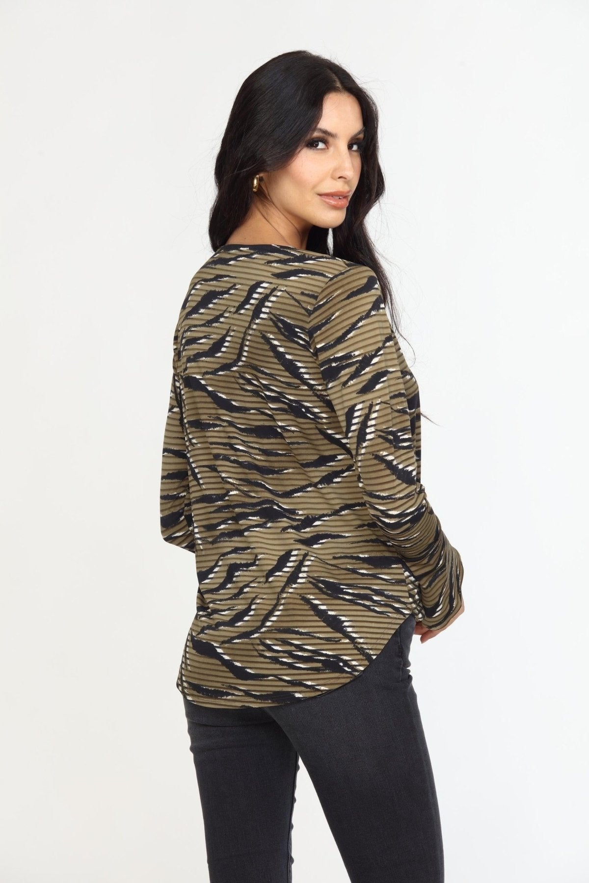 Alejandra Surplice Bell Sleeve Top -FINAL SALE