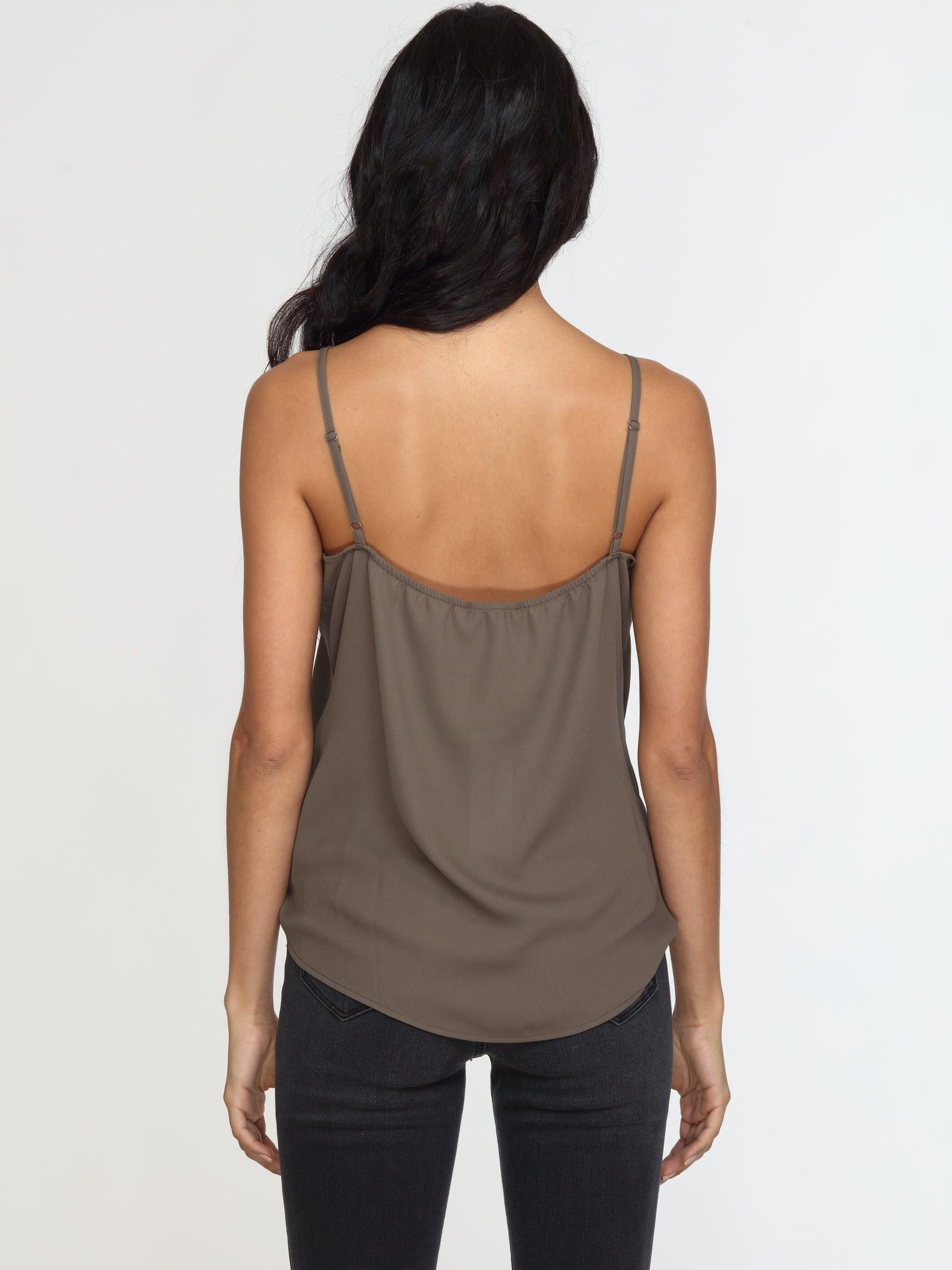 Olive Surplice Cami-BEST SELLER