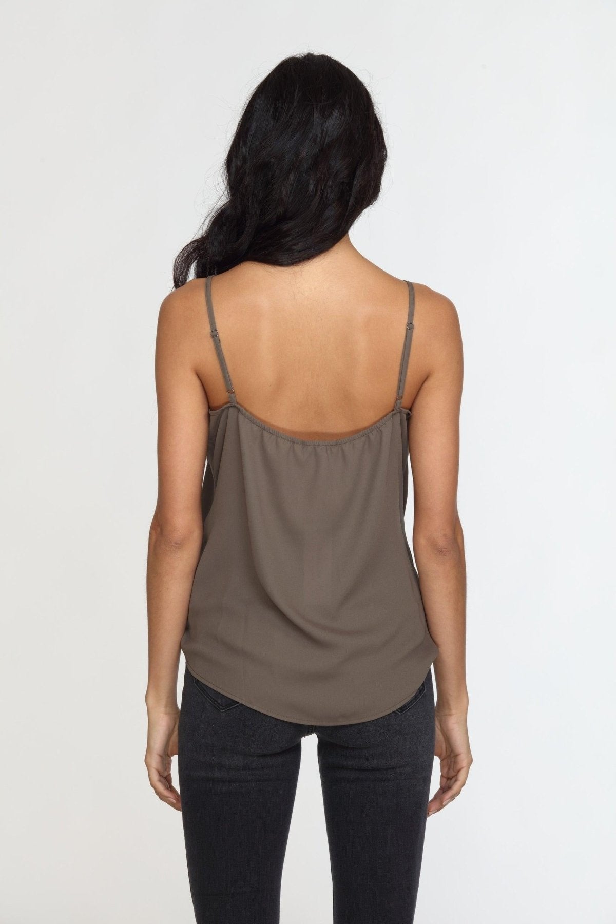 Olive Surplice Cami-BEST SELLER