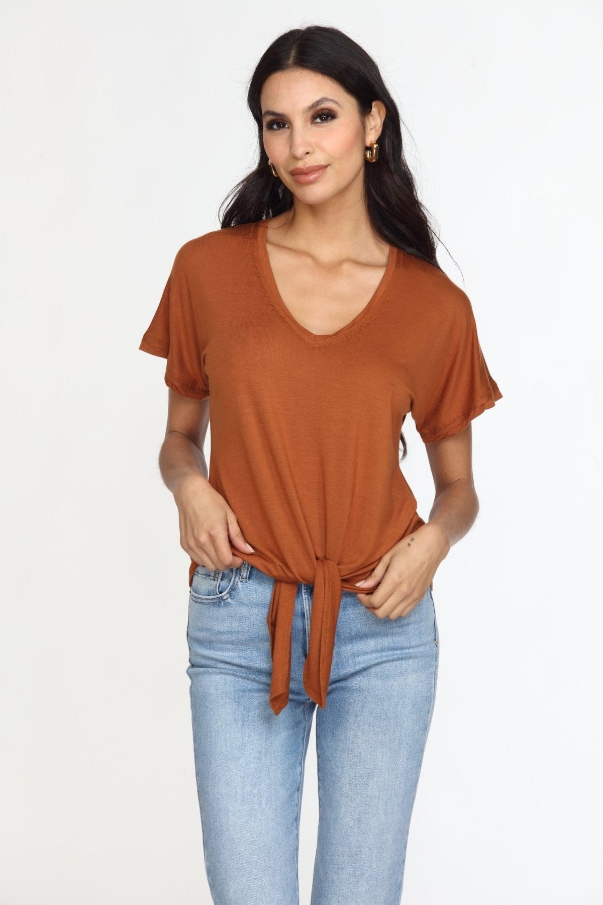 Copper Tee with Front Tie-BEST SELLER
