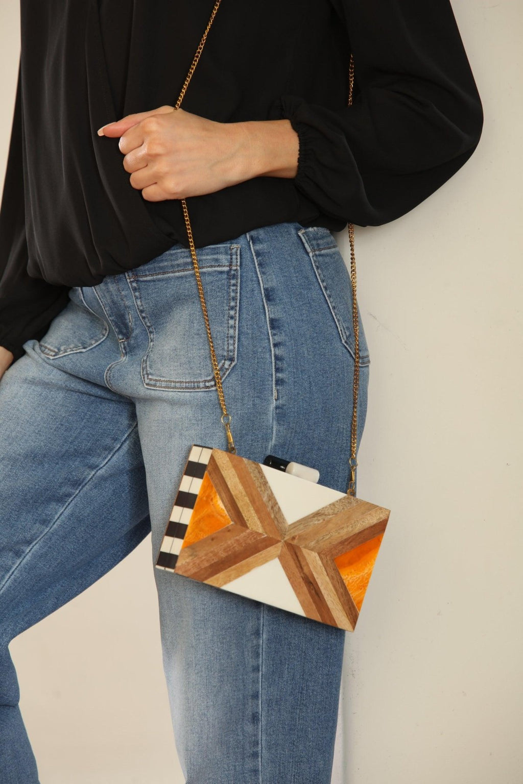 Ingrid Acrylic Box Clutch-FINAL SALE