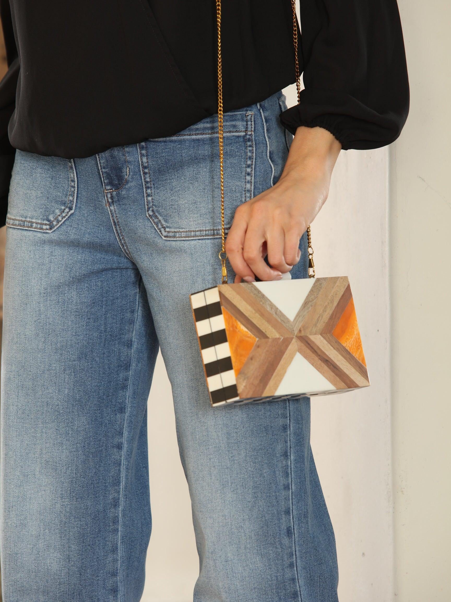 Ingrid Acrylic Box Clutch-FINAL SALE