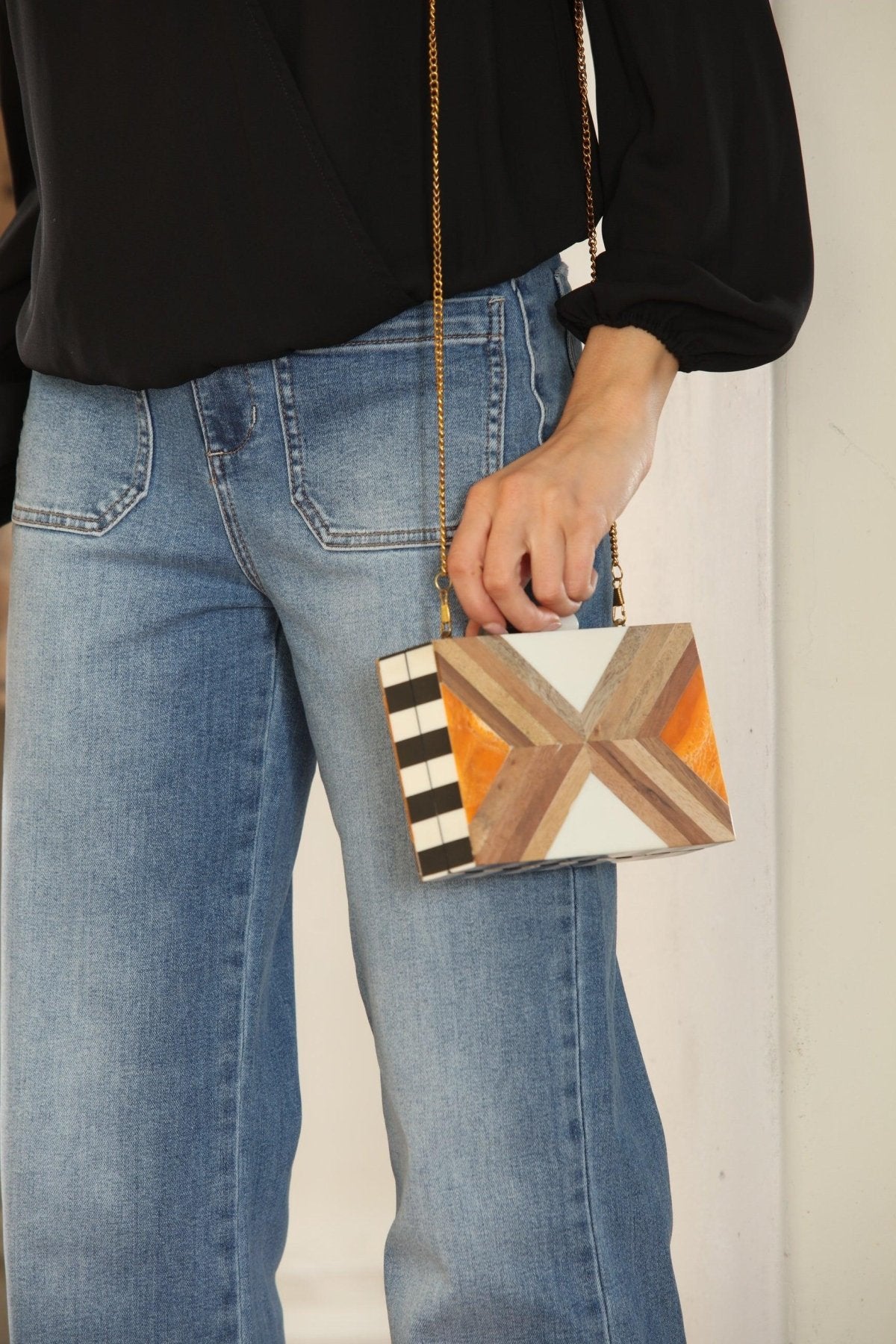 Ingrid Acrylic Box Clutch-FINAL SALE