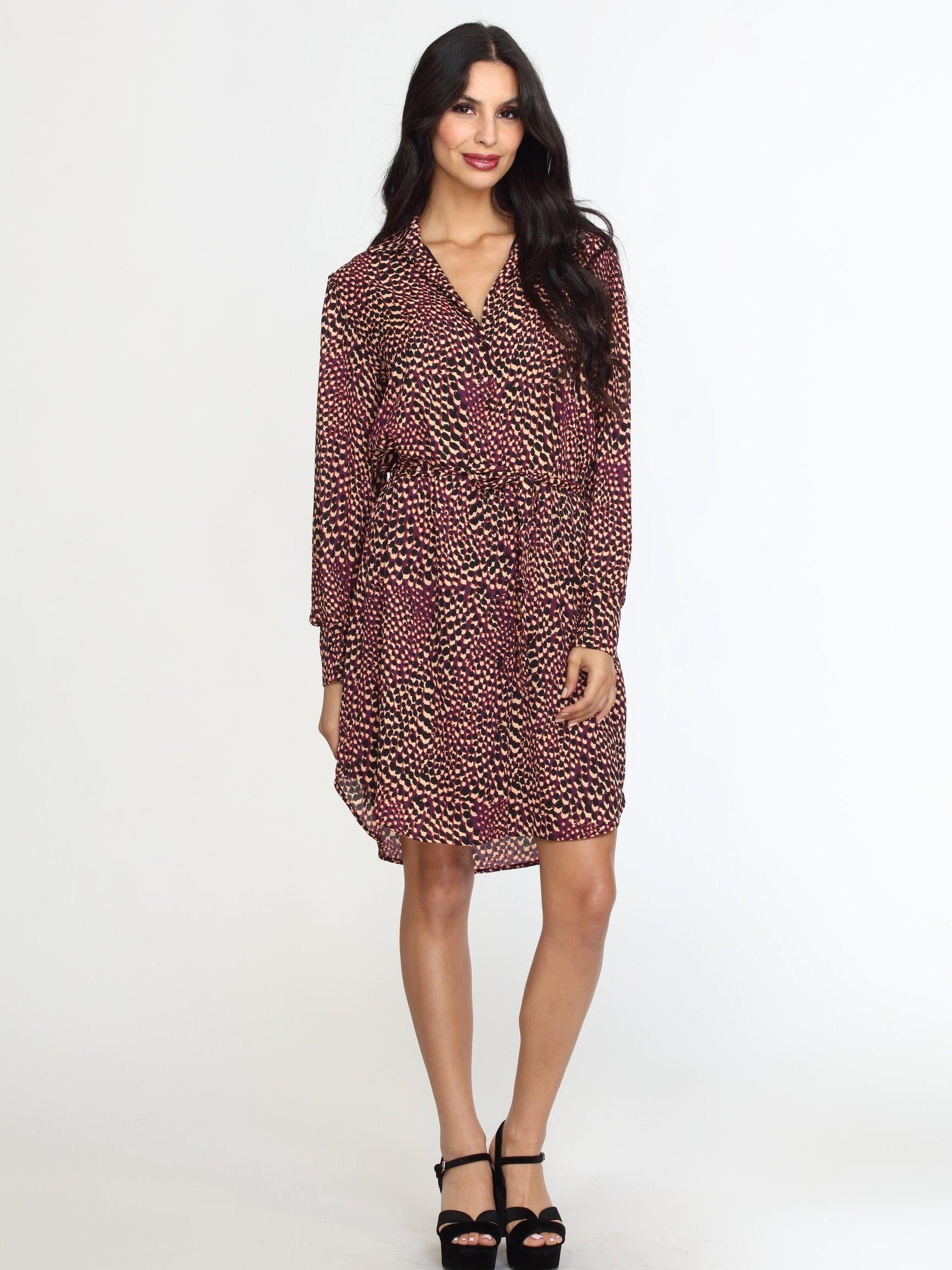 Cusco Belted Shirt Dress-FINAL SALE