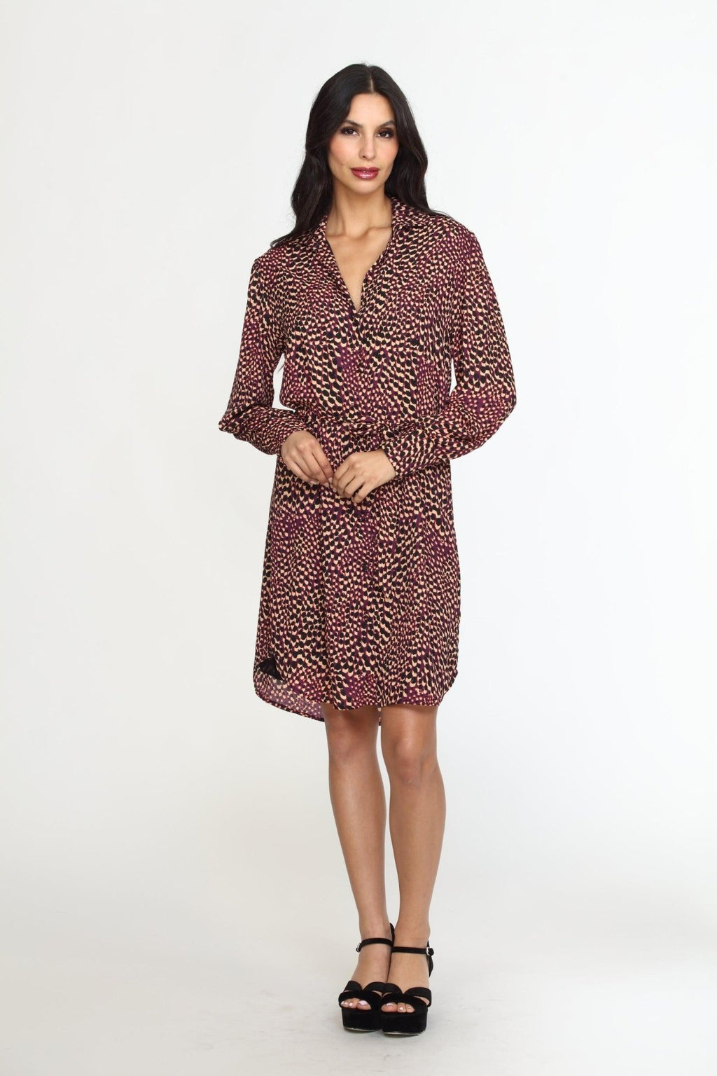 Cusco Belted Shirt Dress-FINAL SALE