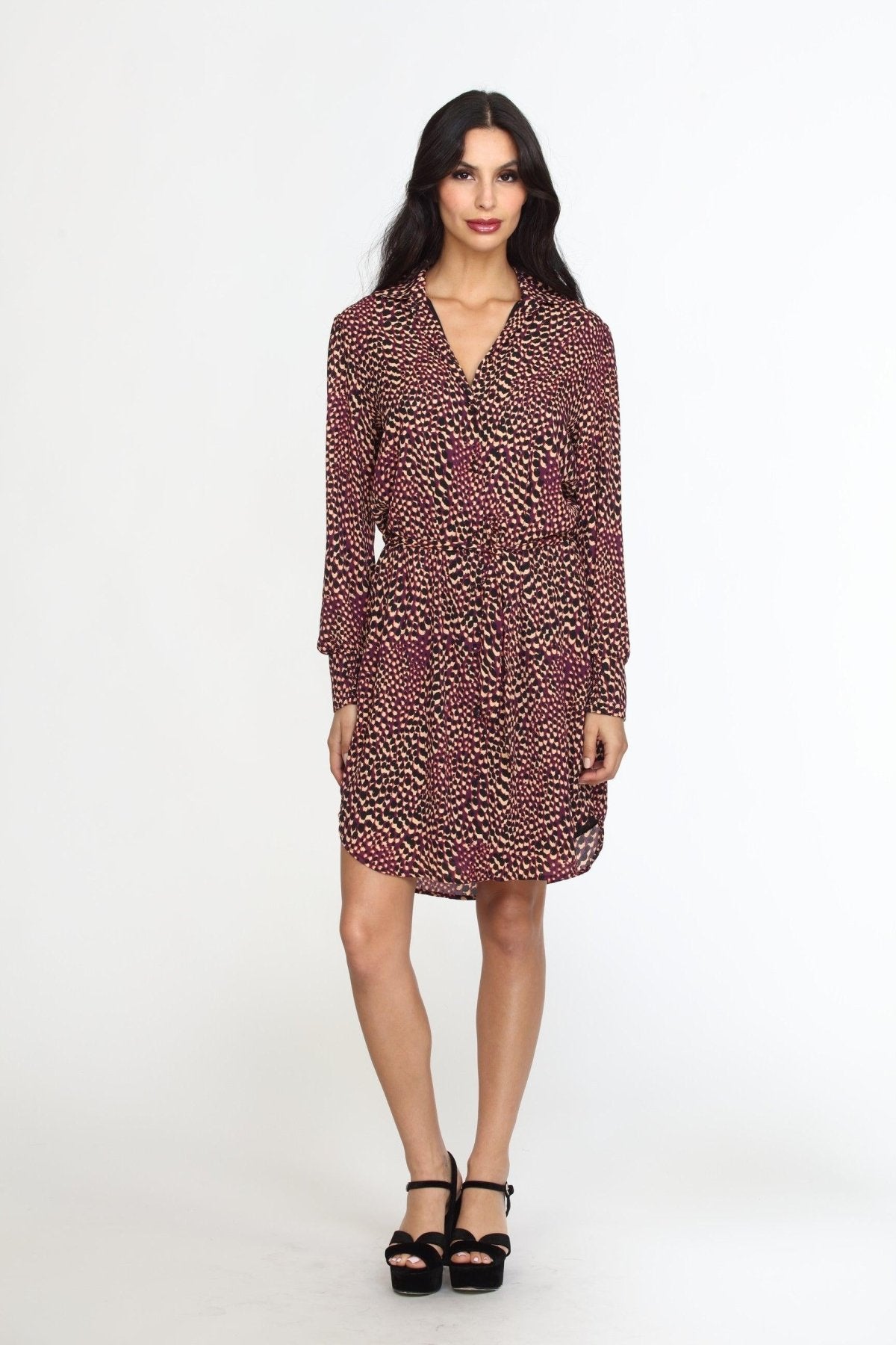 Cusco Belted Shirt Dress-FINAL SALE