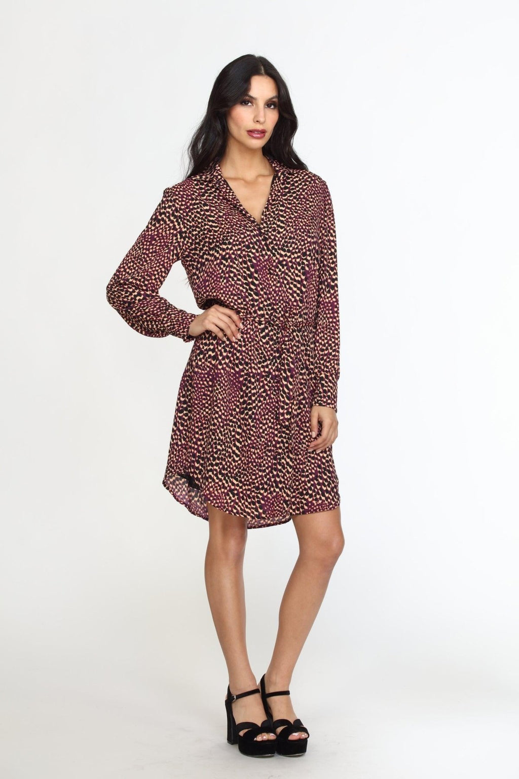 Cusco Belted Shirt Dress-FINAL SALE