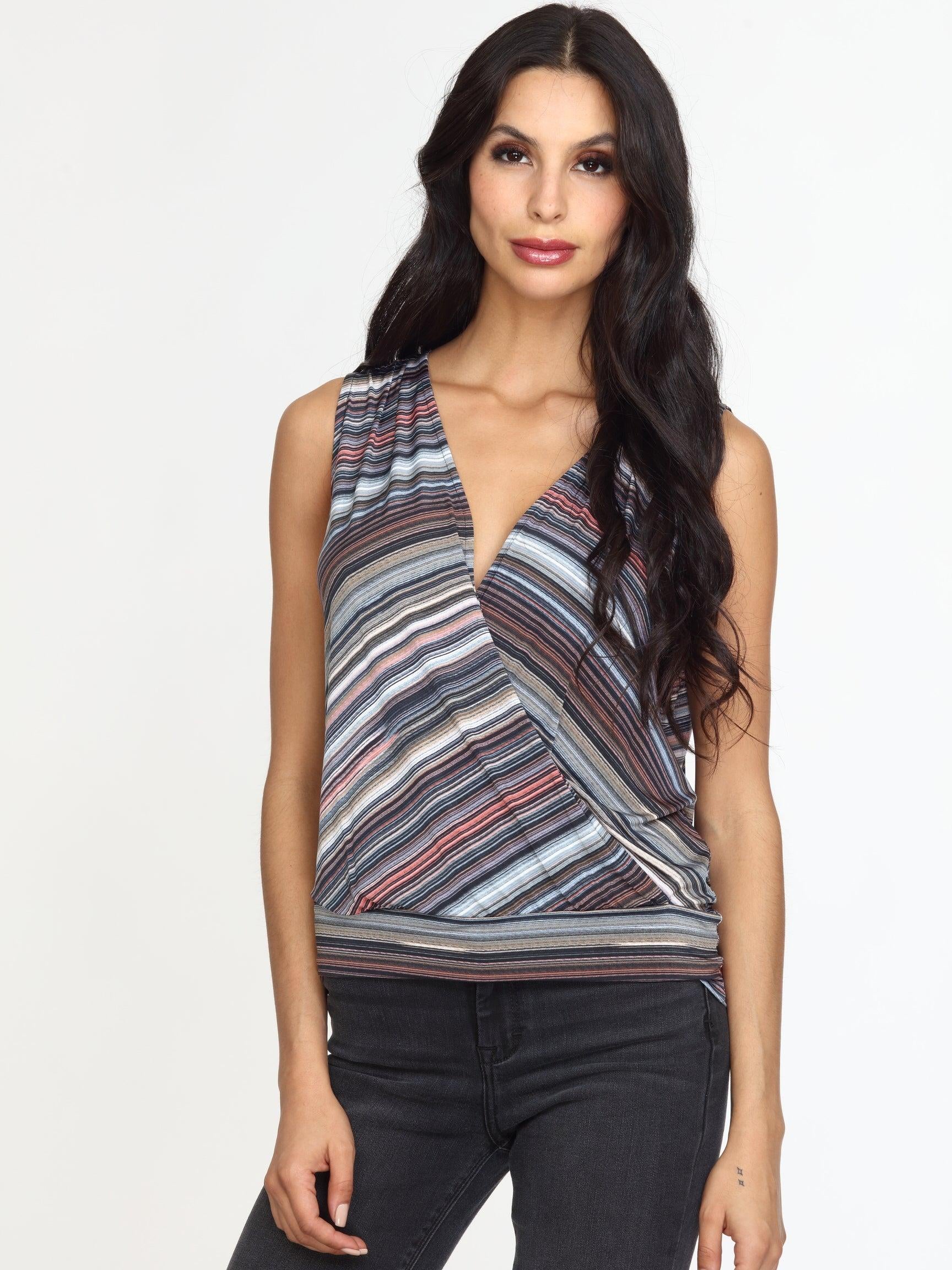 Guadalupe Stretch Surplice Top-FINAL SALE