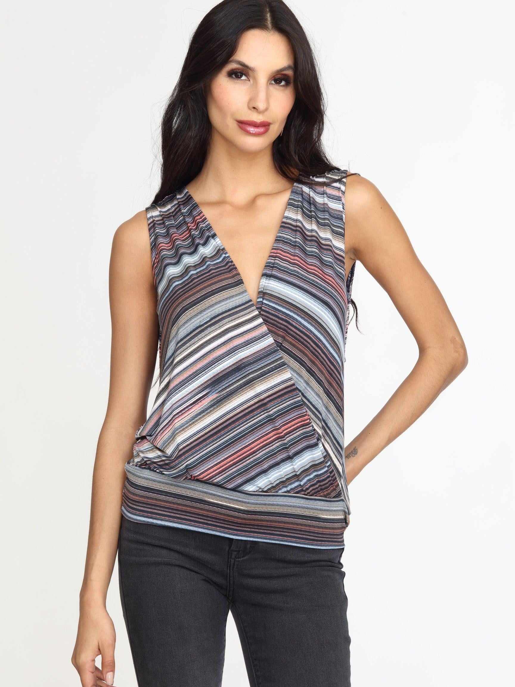 Guadalupe Stretch Surplice Top-FINAL SALE