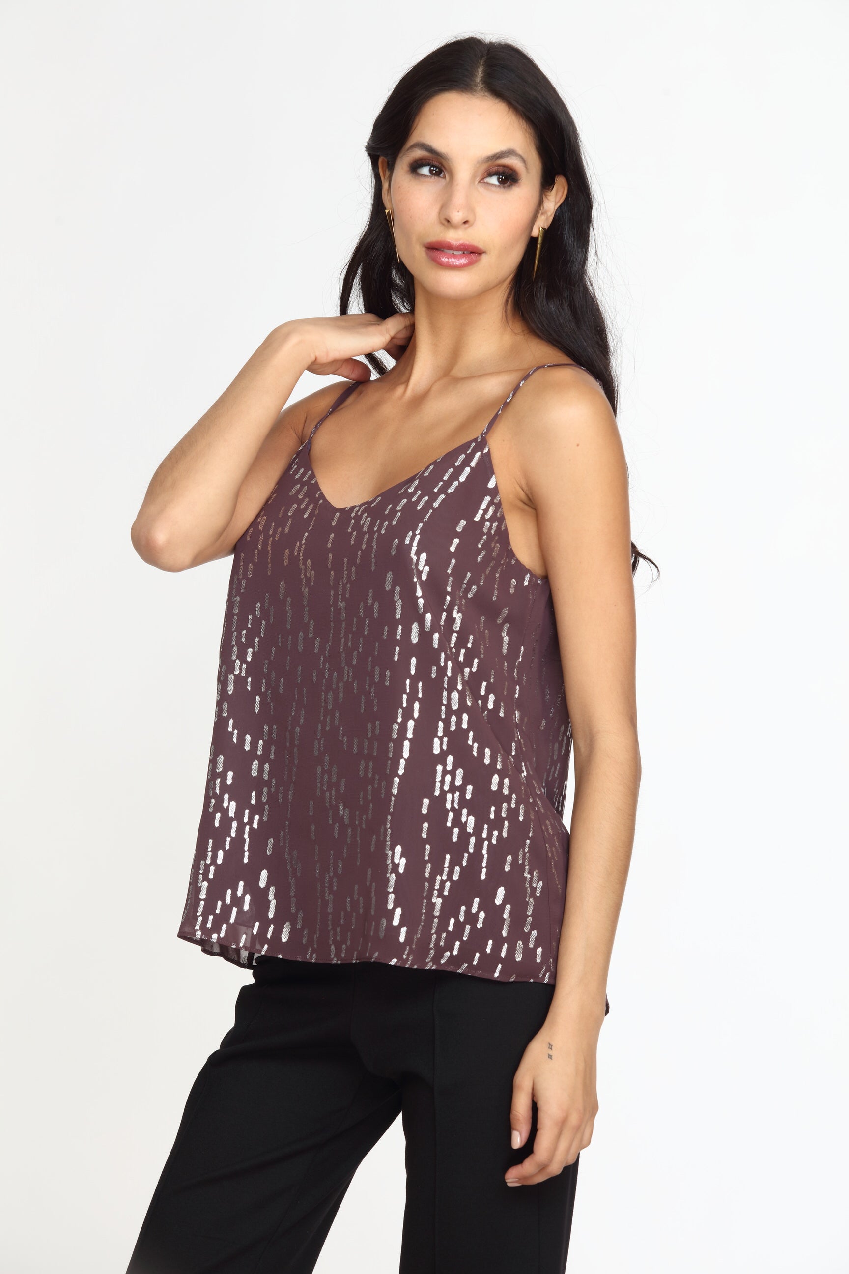 Peonia Lined Chiffon Cami-FINAL SALE