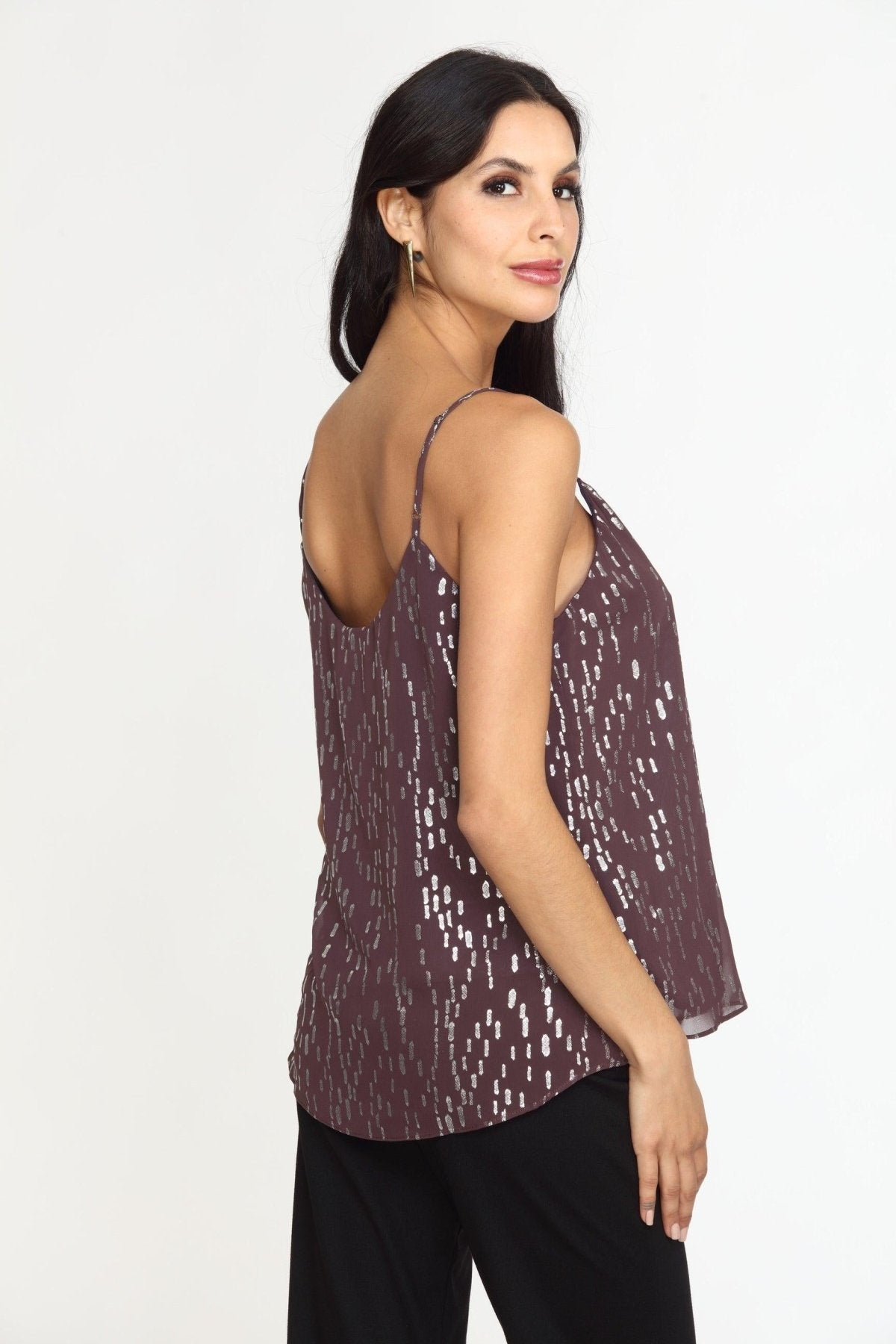 Peonia Lined Chiffon Cami-FINAL SALE