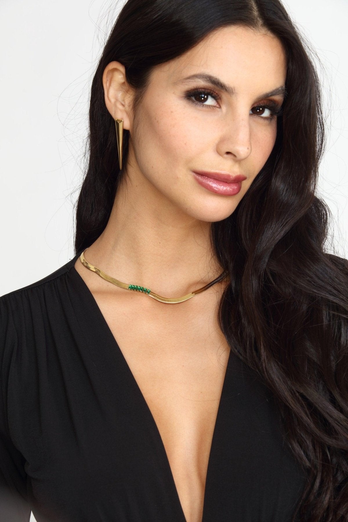 Parker Emerald Gold Chain