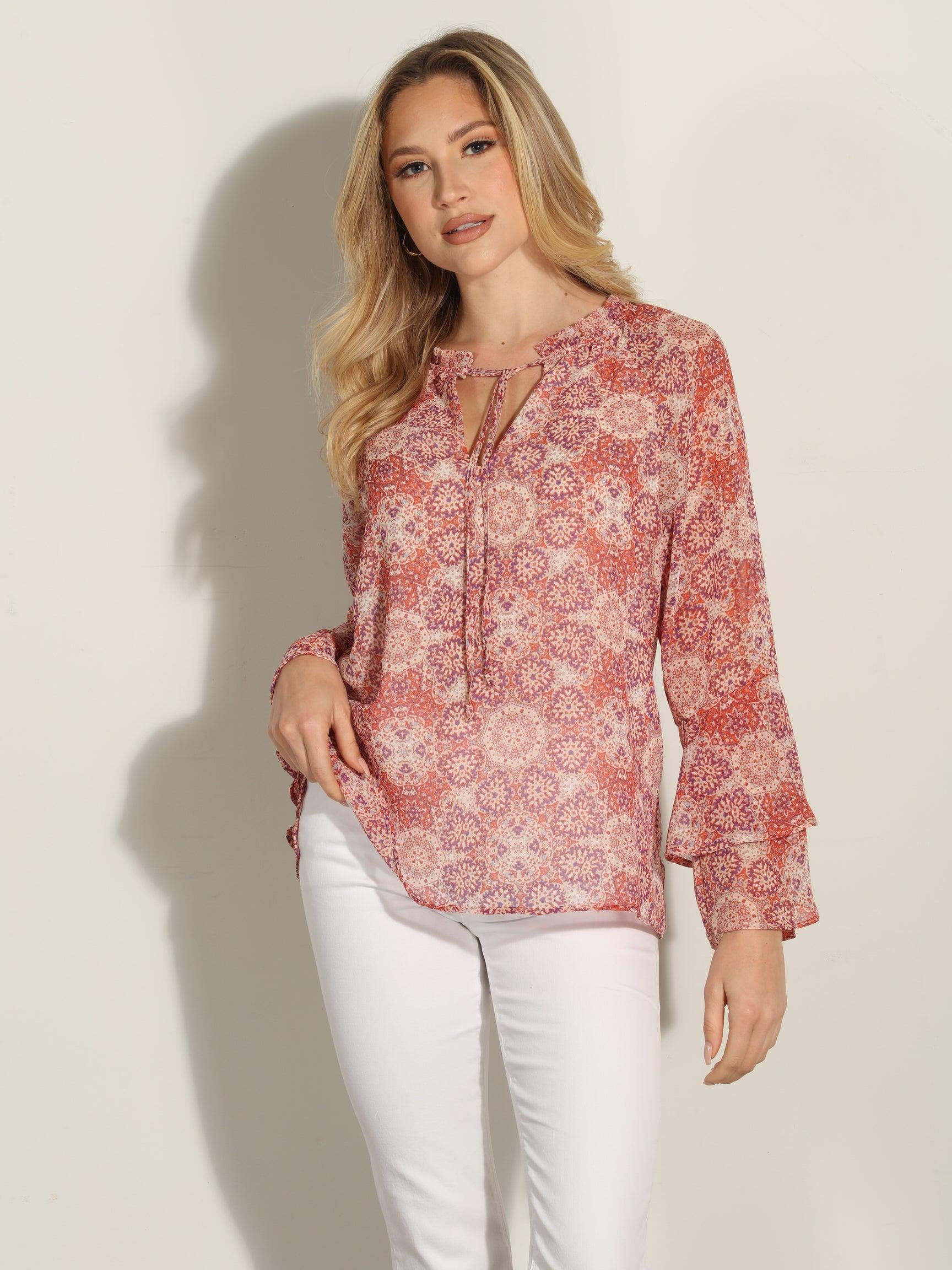 Temescal Flare Sleeve Blouse-FINAL SALE