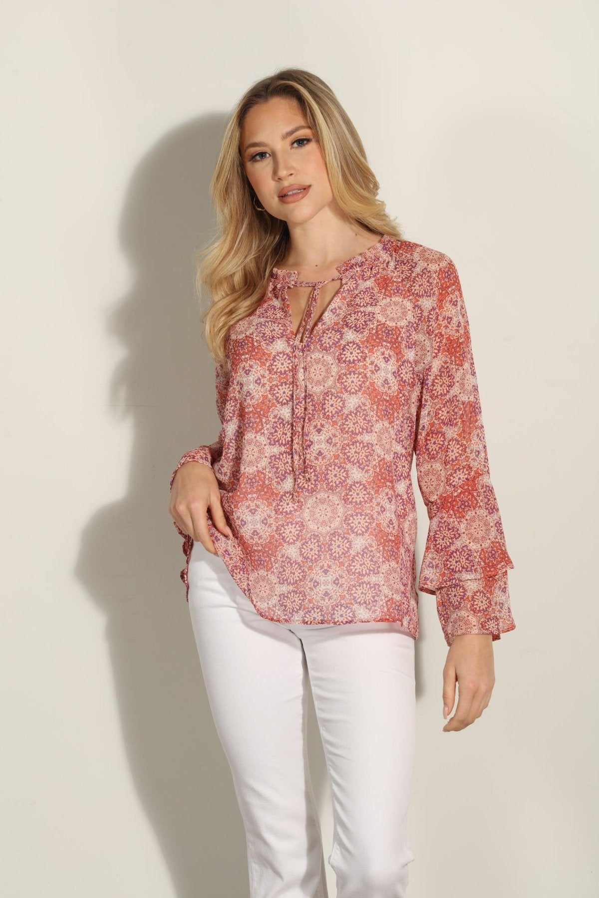 Temescal Flare Sleeve Blouse-FINAL SALE