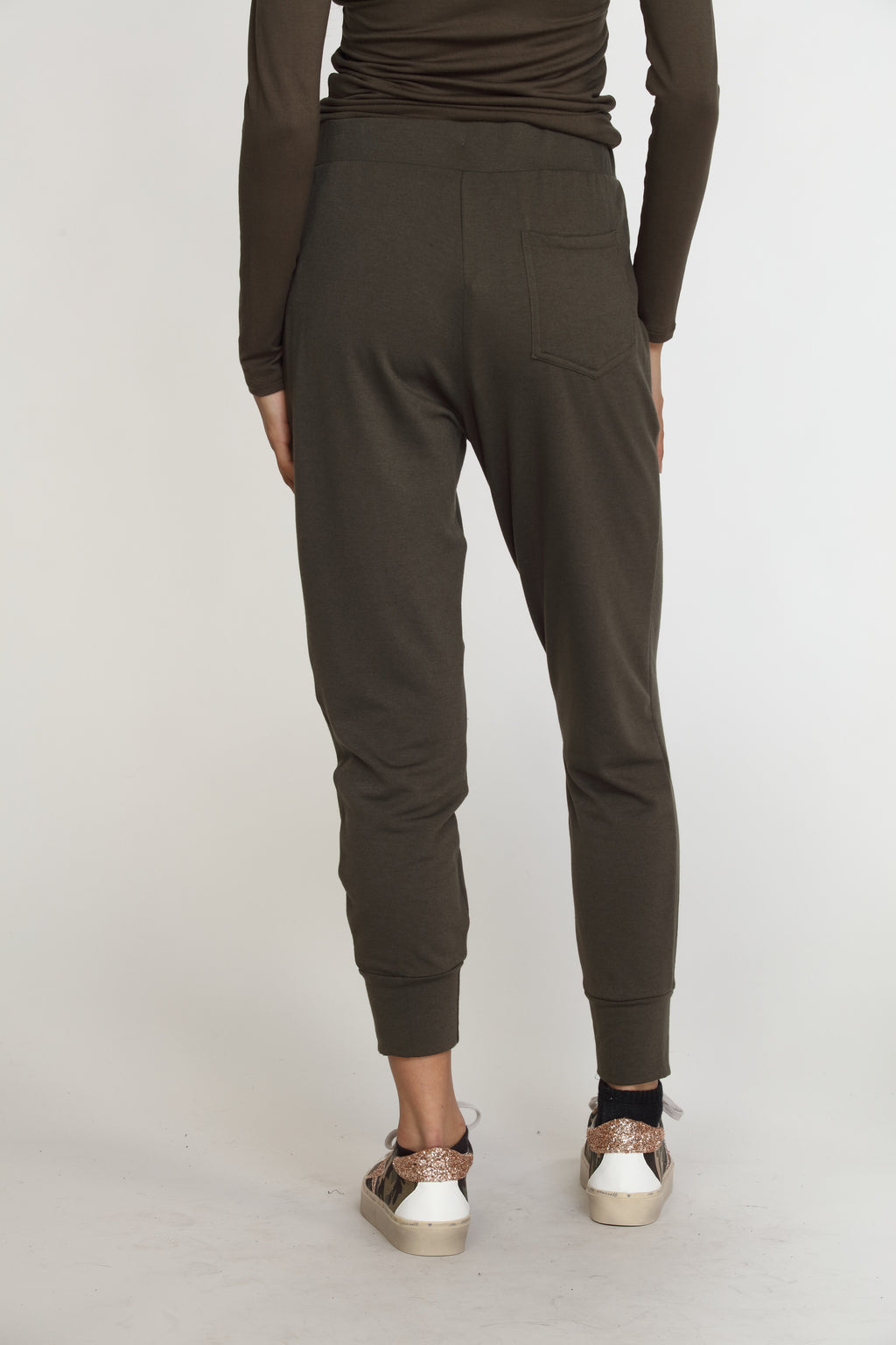 Olive Soft French Terry Joggers - FINAL SALE
