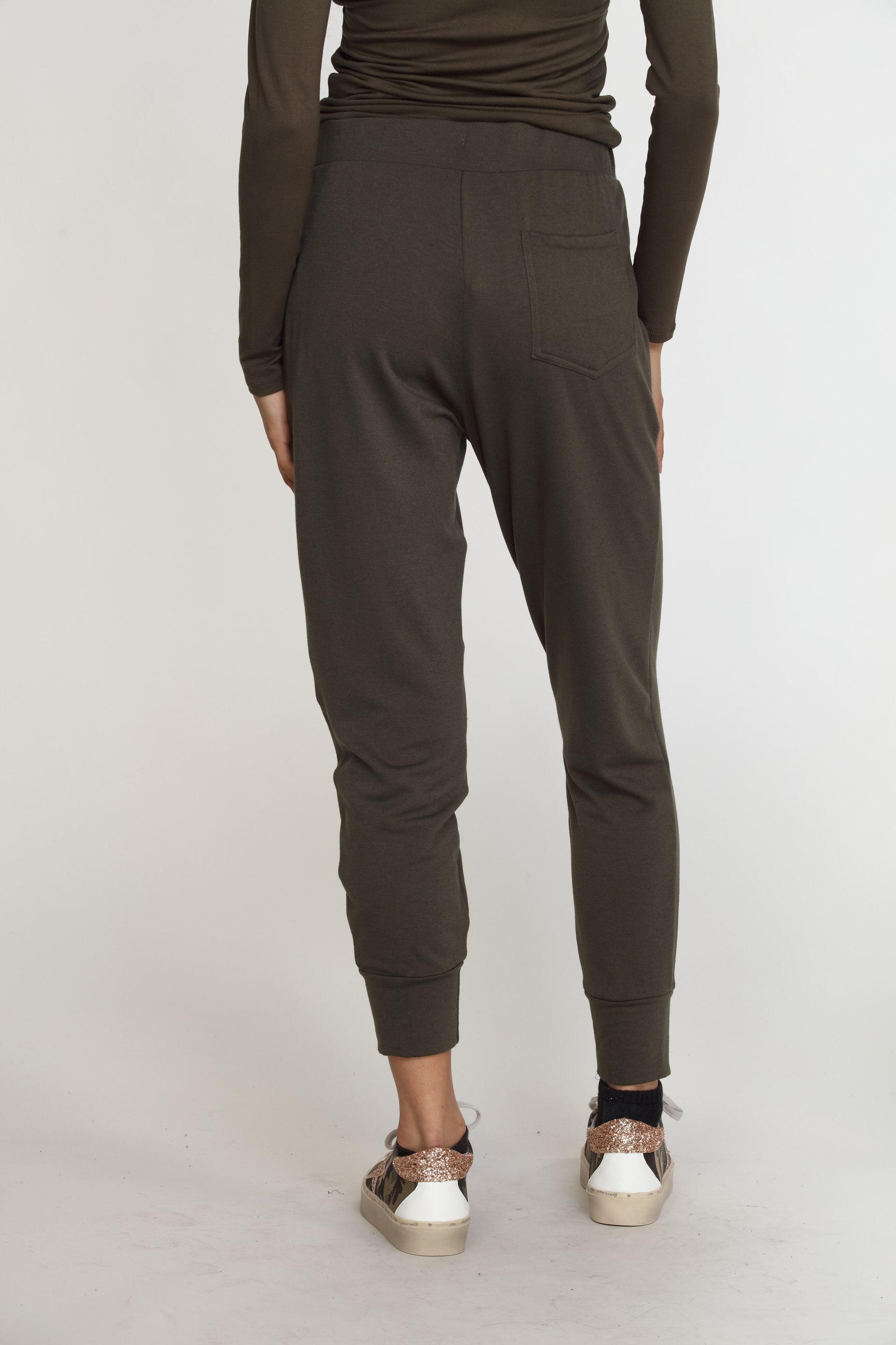 Olive Soft French Terry Joggers - FINAL SALE