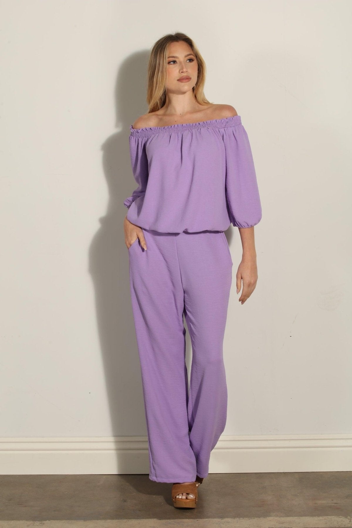 Lavender Airflow Woven Trousers-FINAL SALE