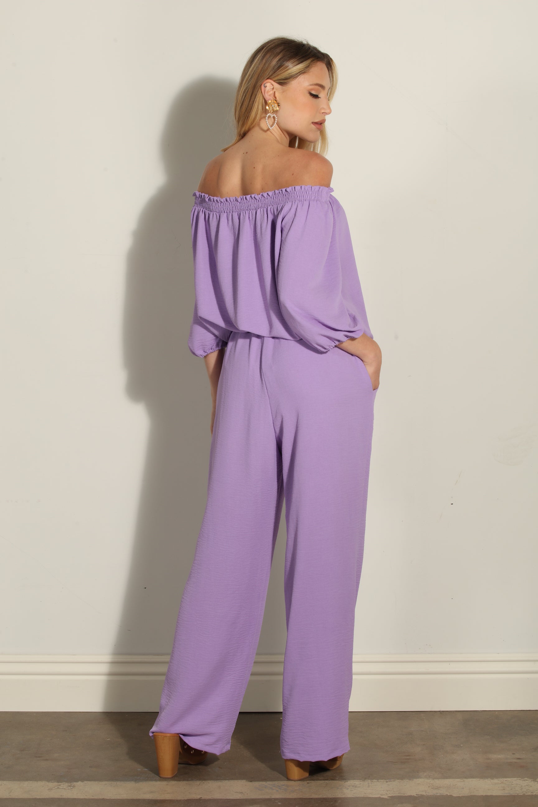 Lavender Airflow Woven Pant-FINAL SALE