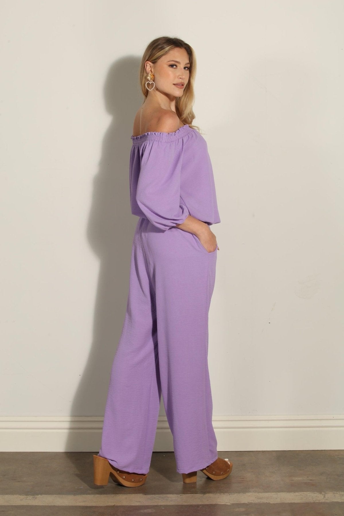 Lavender Airflow Woven Trousers-FINAL SALE